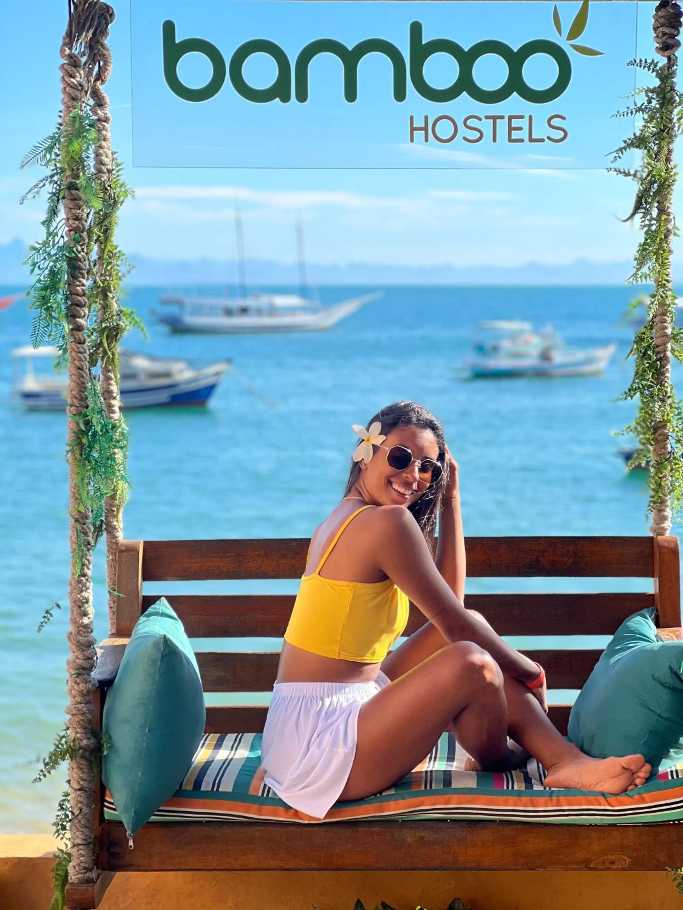 Patio in Bamboo Búzios Hostel