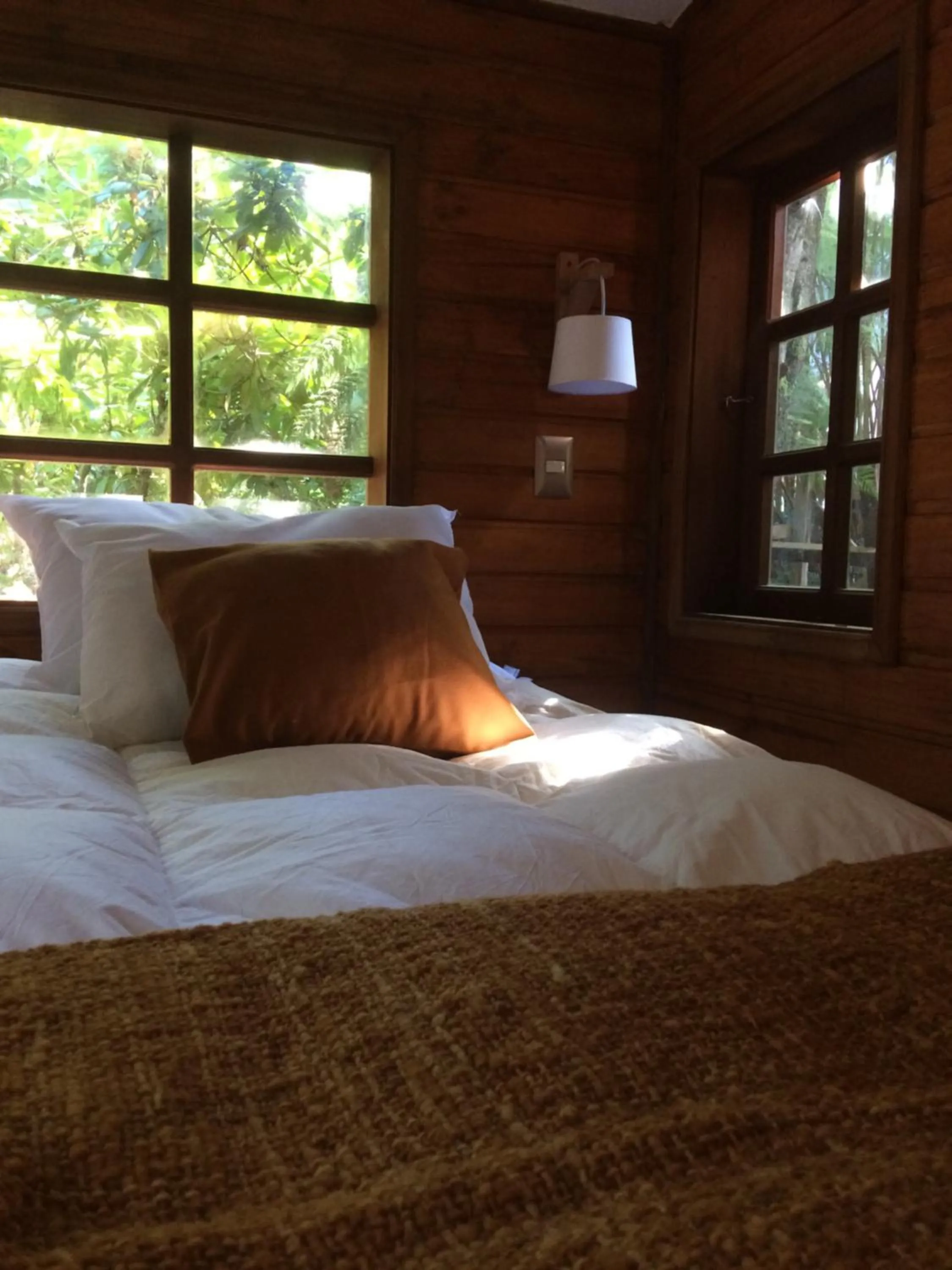 Decorative detail, Bed in Almabosque Cabañas