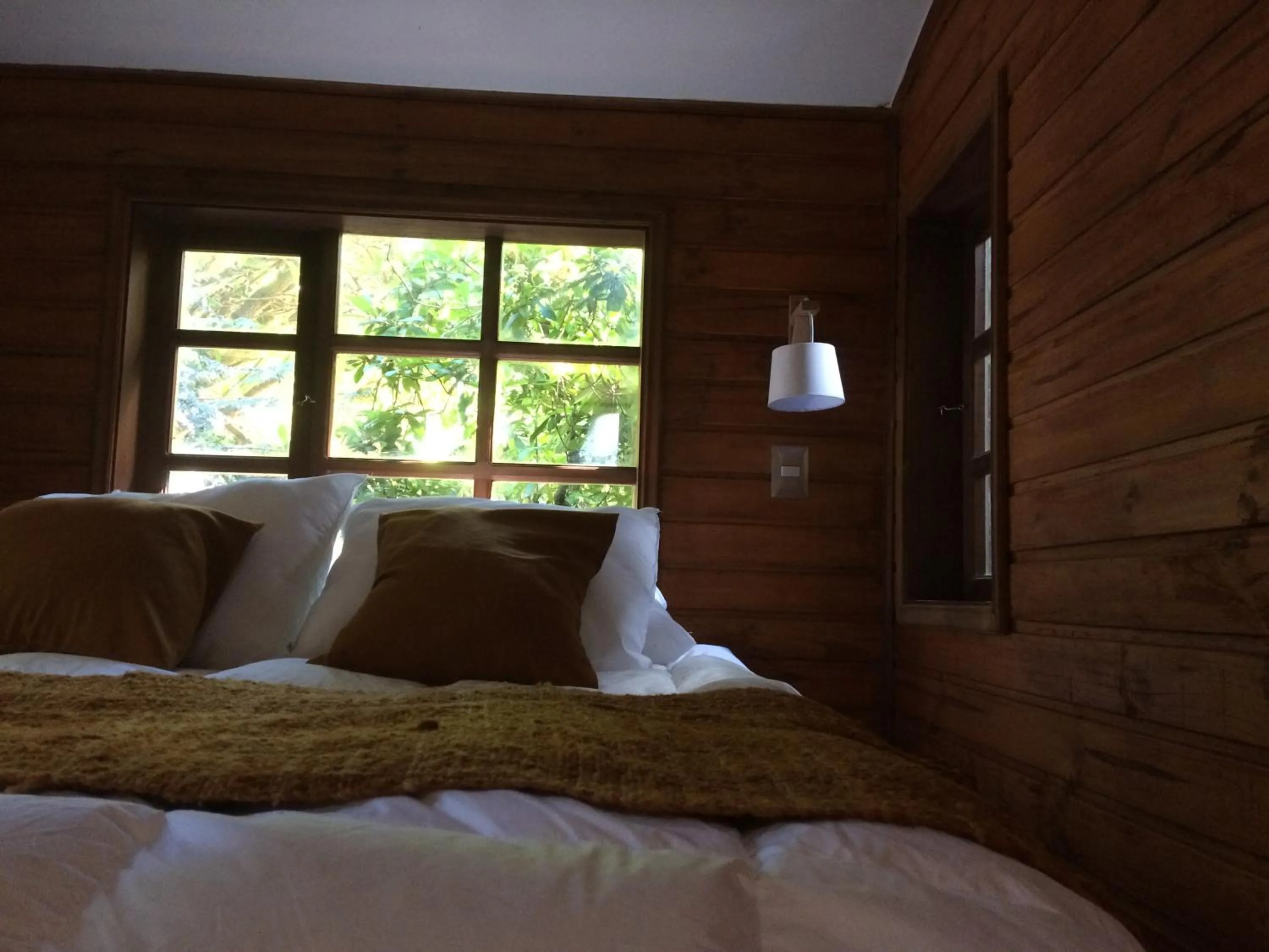 Decorative detail, Bed in Almabosque Cabañas