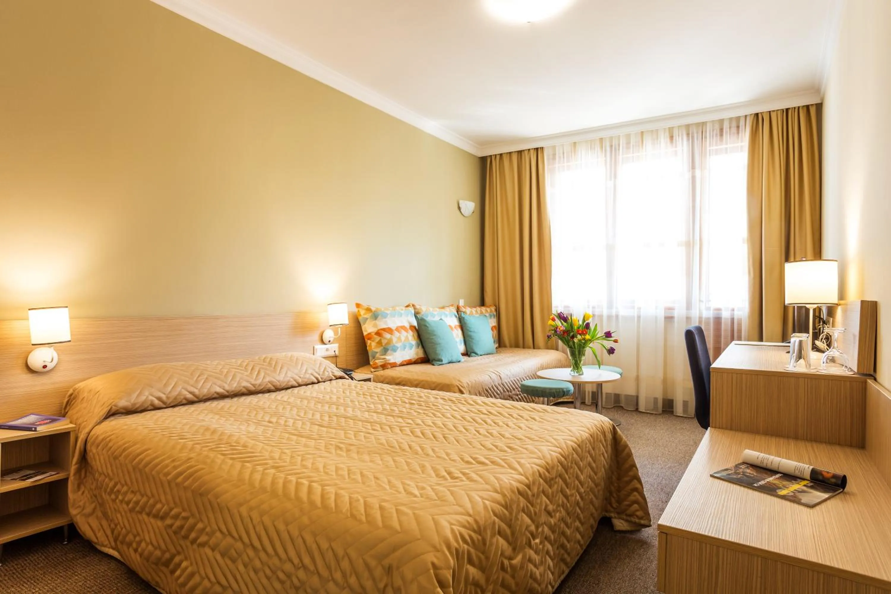 Photo of the whole room, Bed in Geneva Hotel