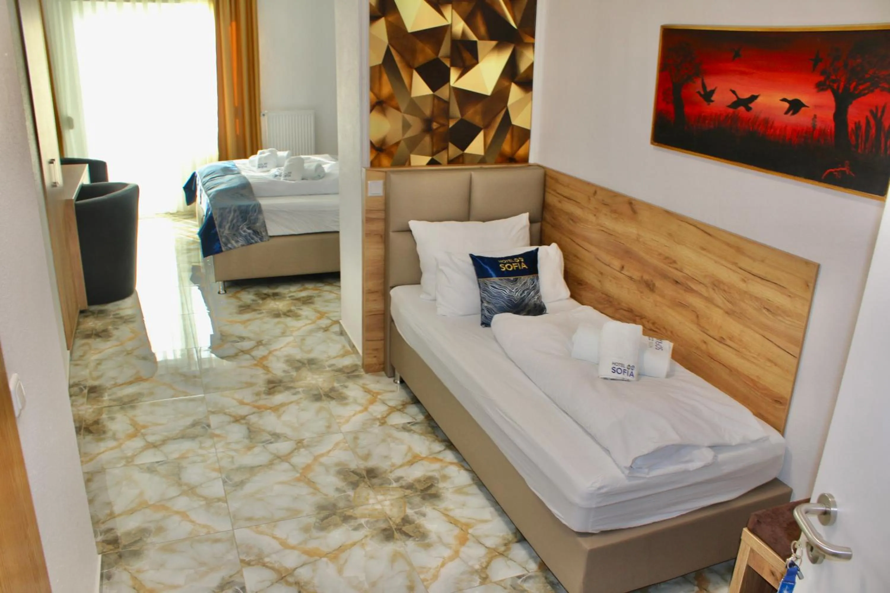 Bedroom, Bed in Hotel Sofia