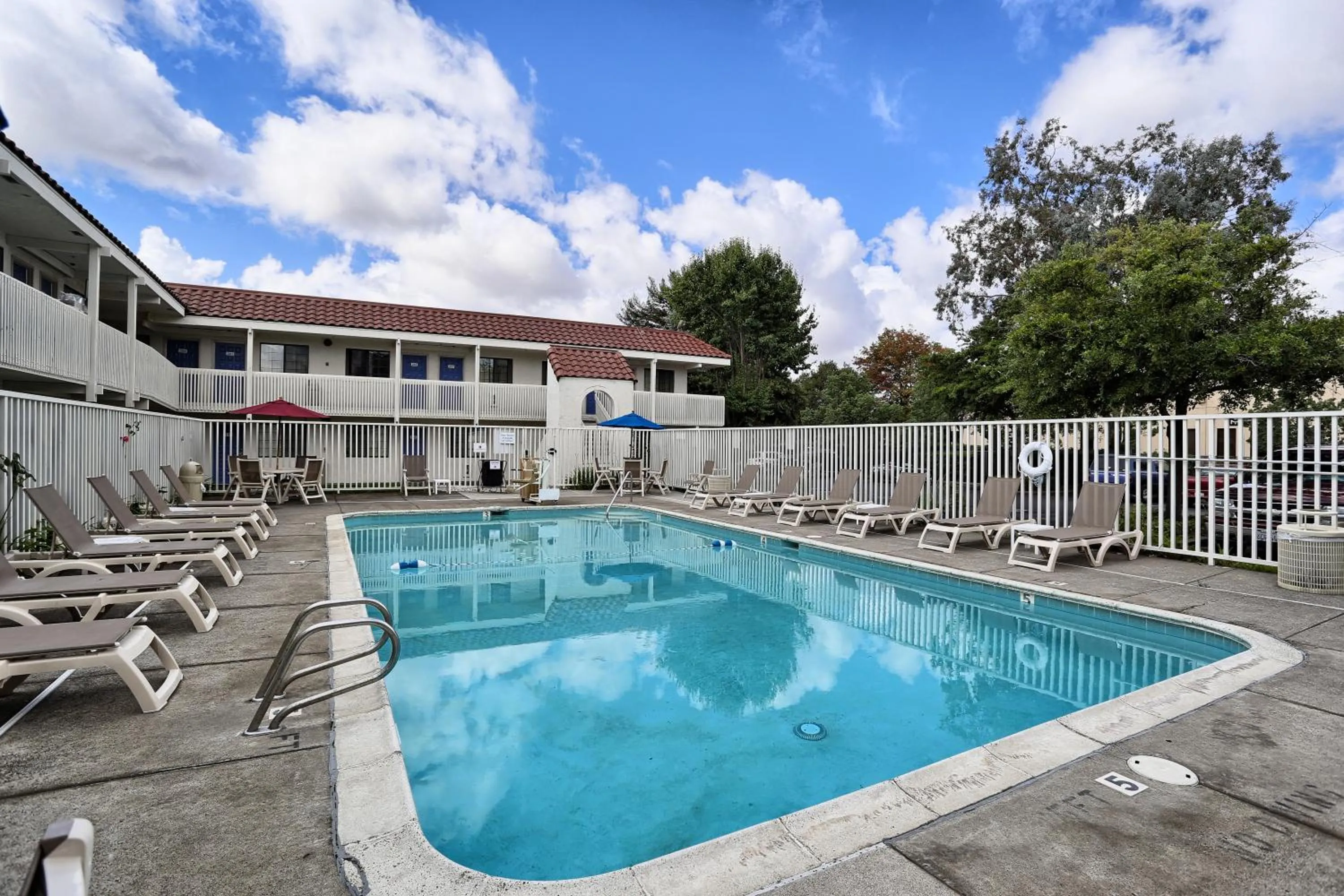 Swimming pool in Super 8 by Wyndham Petaluma