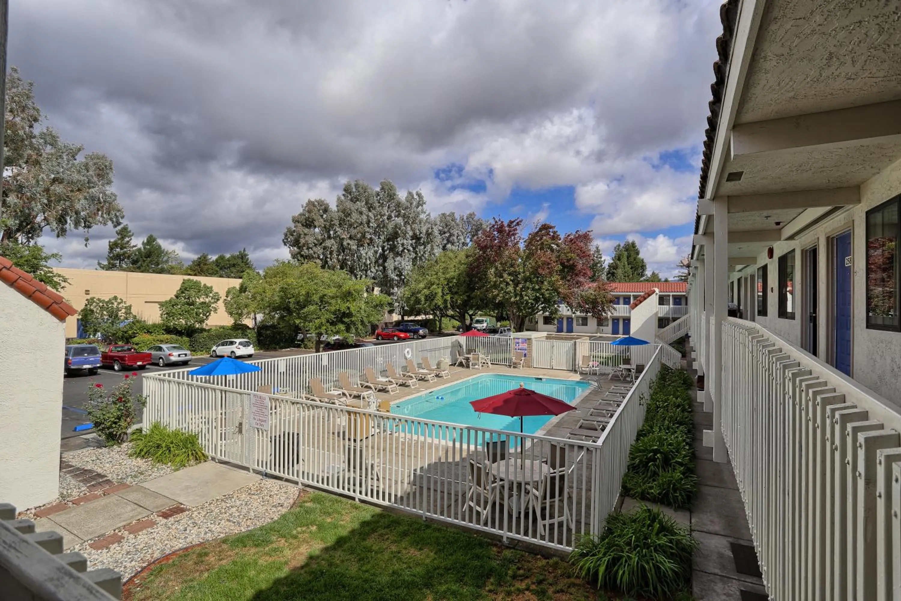 Swimming pool in Super 8 by Wyndham Petaluma