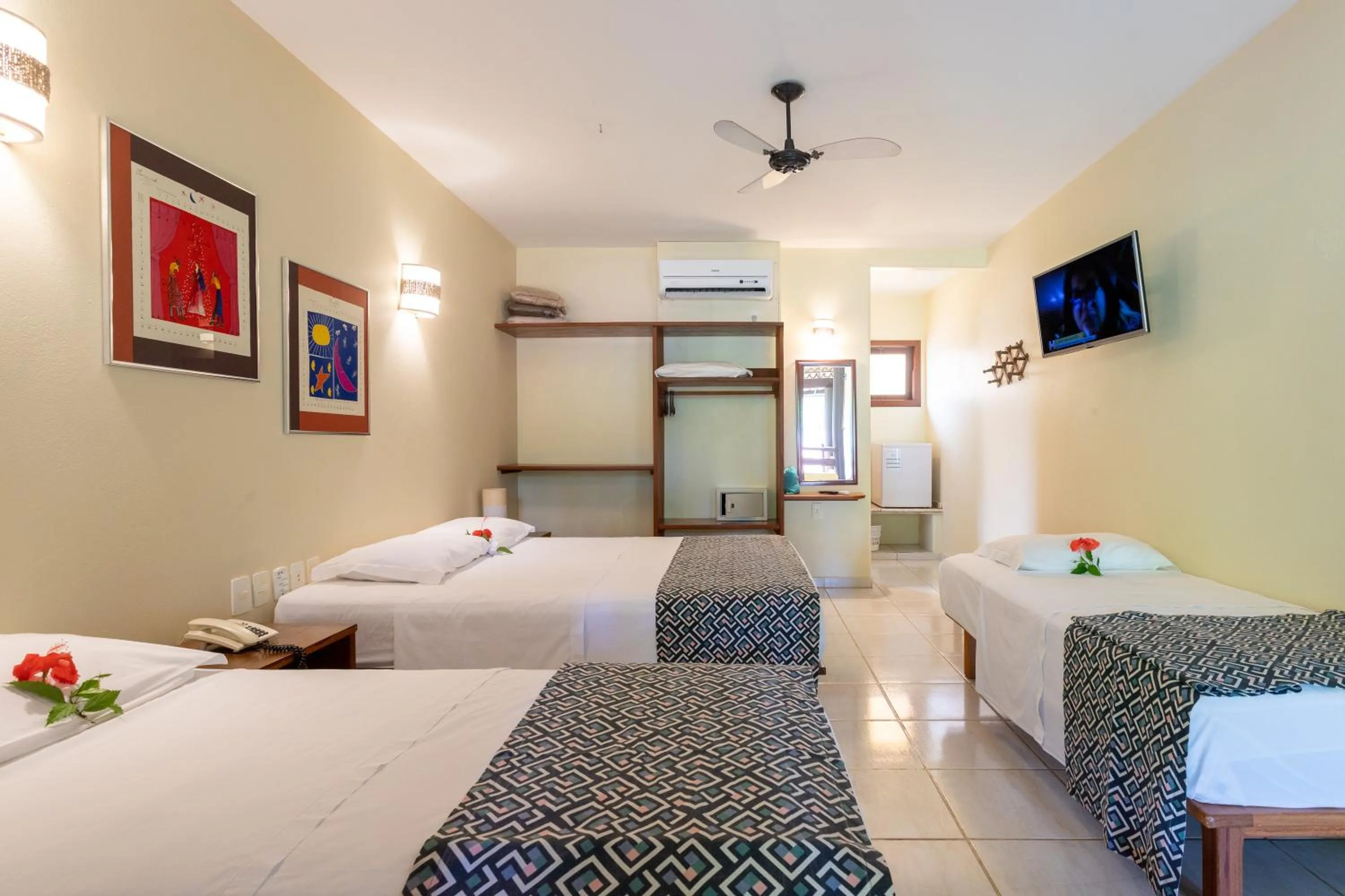 Bed in Canto d Alvorada Hotel Pousada