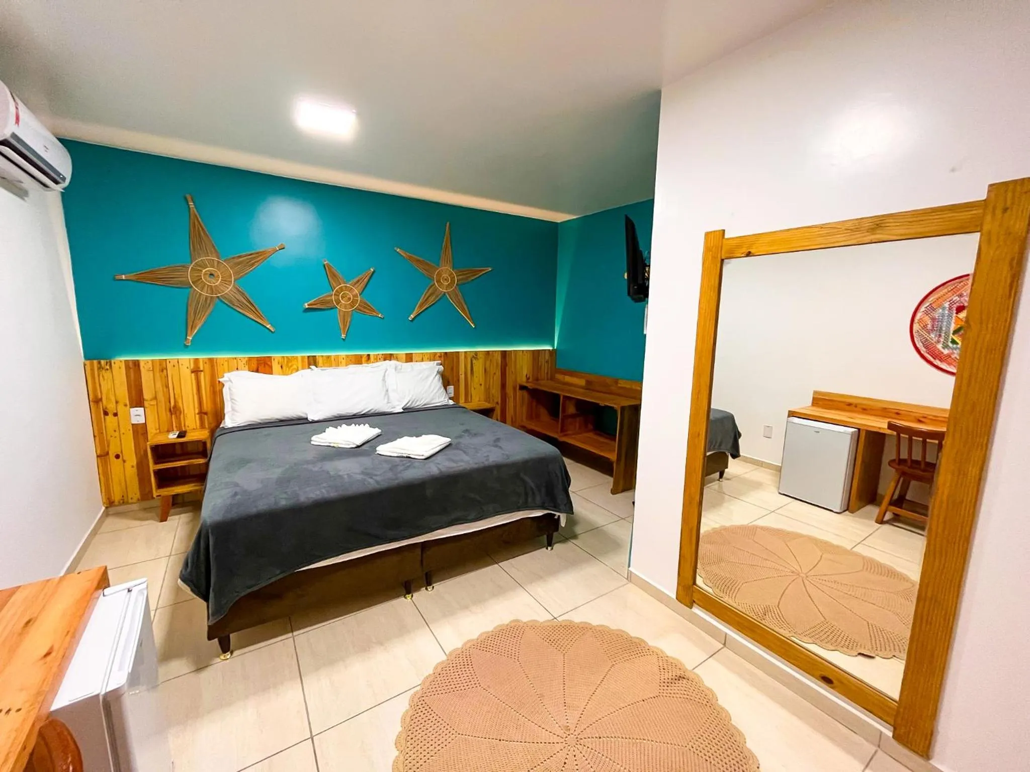 Photo of the whole room, Bed in Pousada Villa Marceneiro Beach