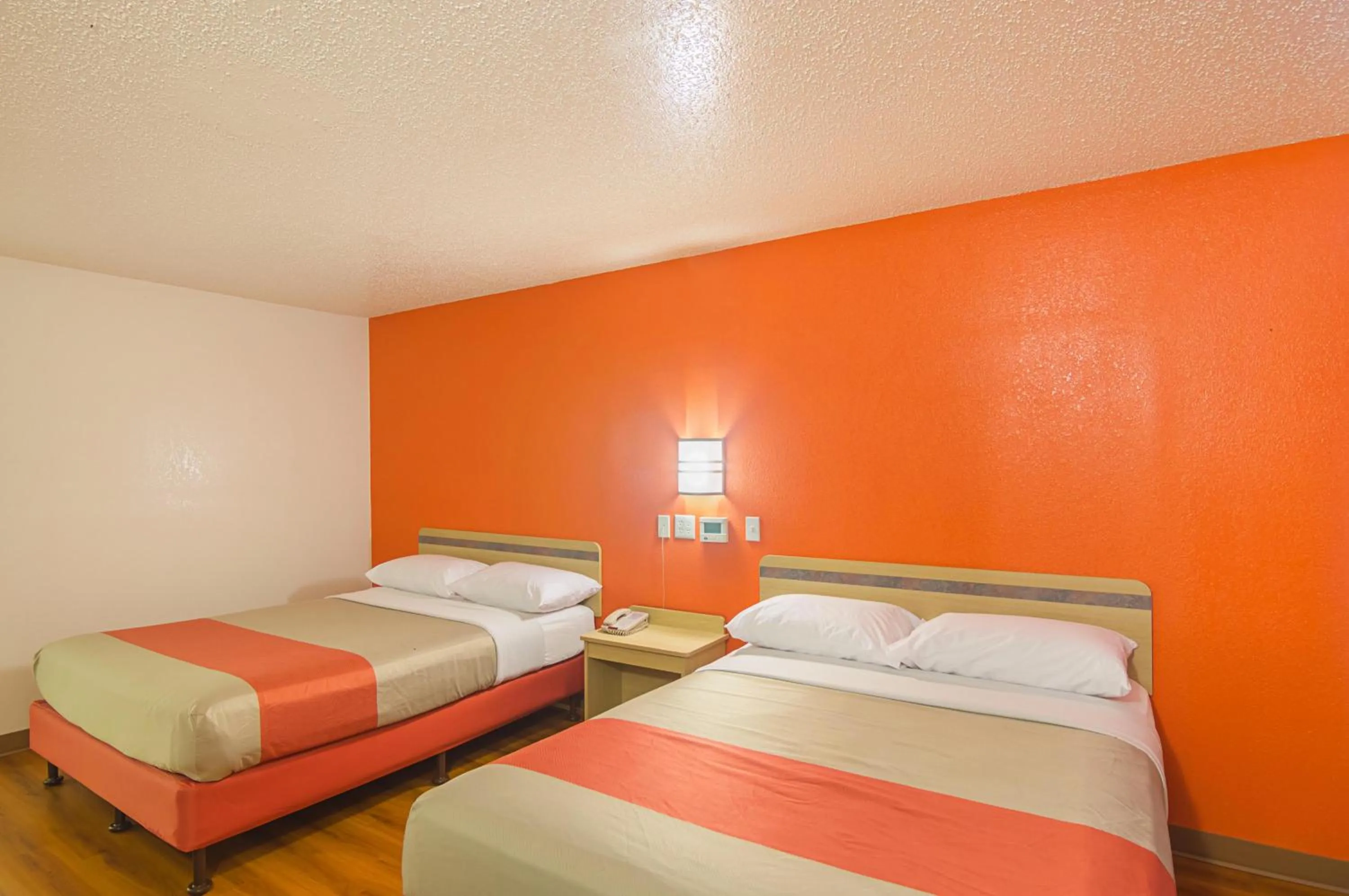 Bed in Motel 6-Redding, CA - South