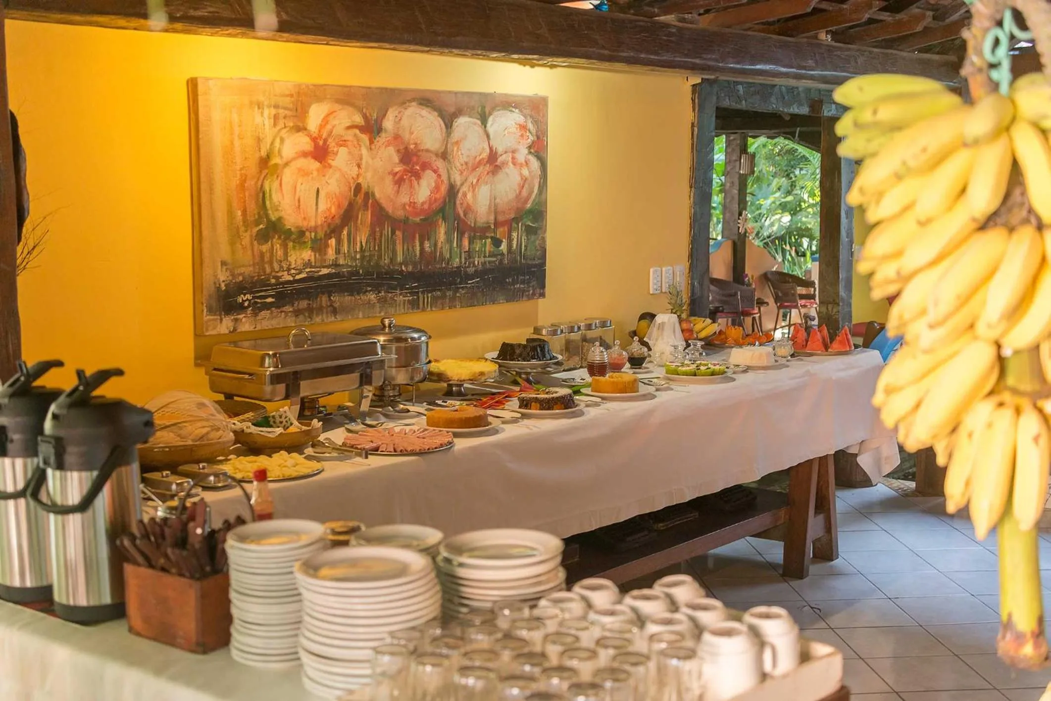 Continental breakfast in Pousada Bemvirá