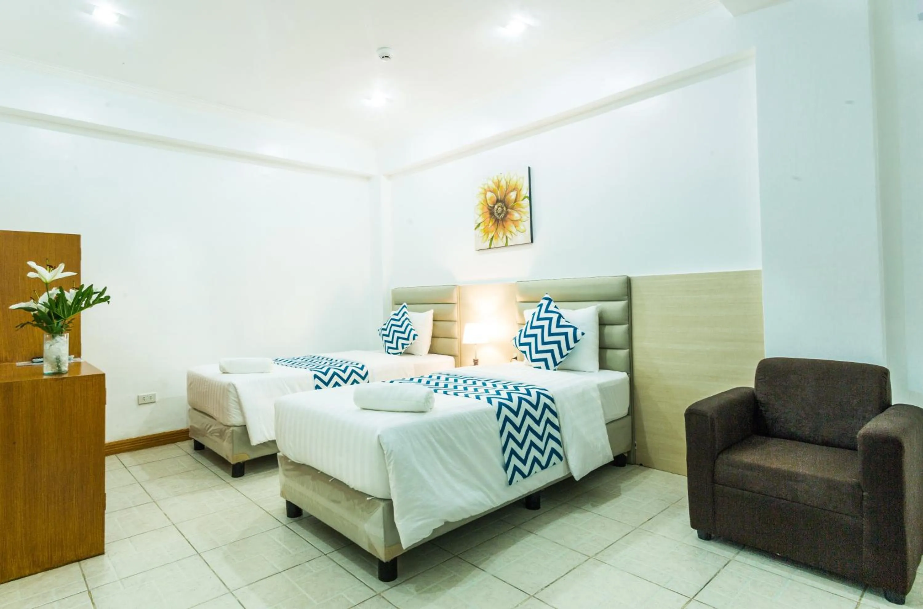 Photo of the whole room, Bed in Grand Blue Beach Hotel