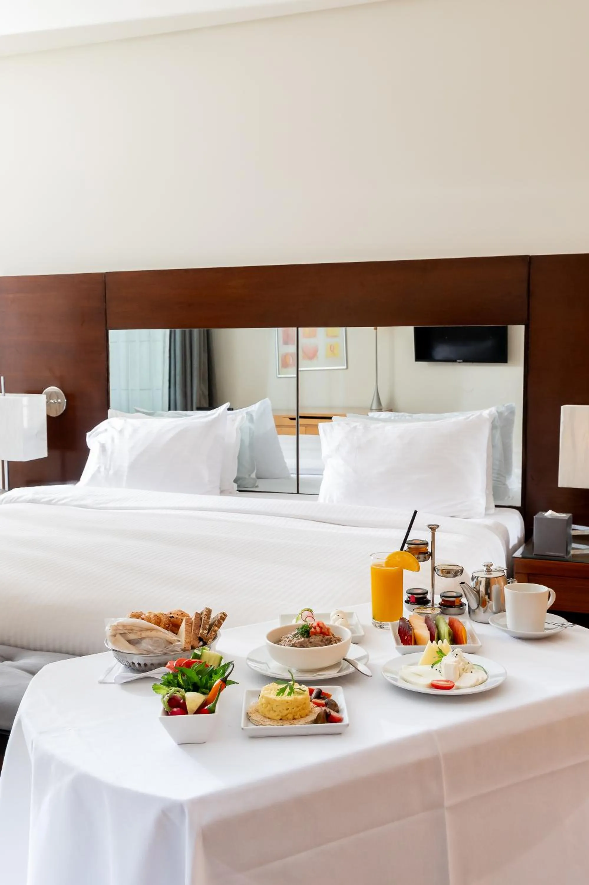 Bed in Coral Beach Hotel And Resort Beirut