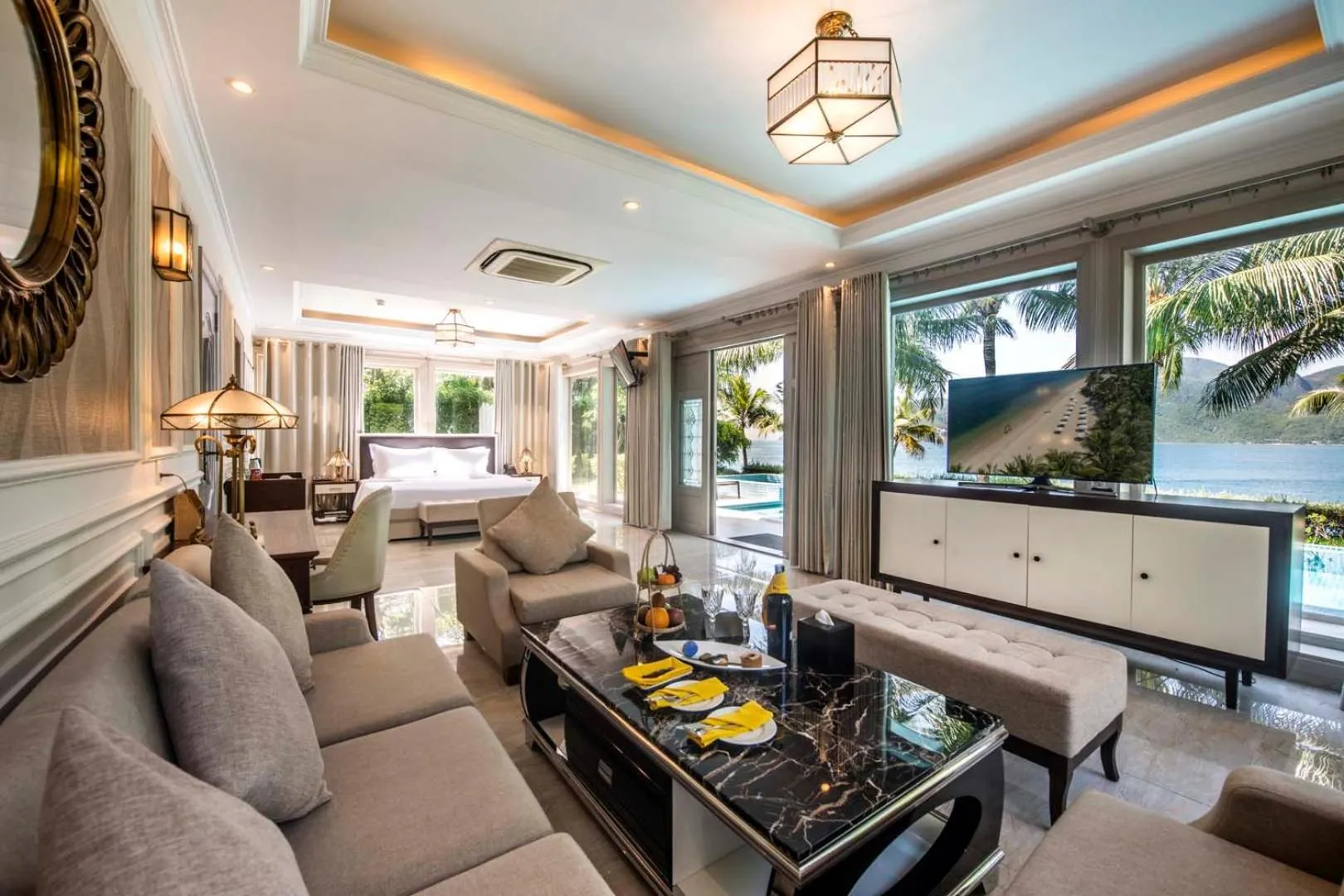 Living room in Hon Tam Resort