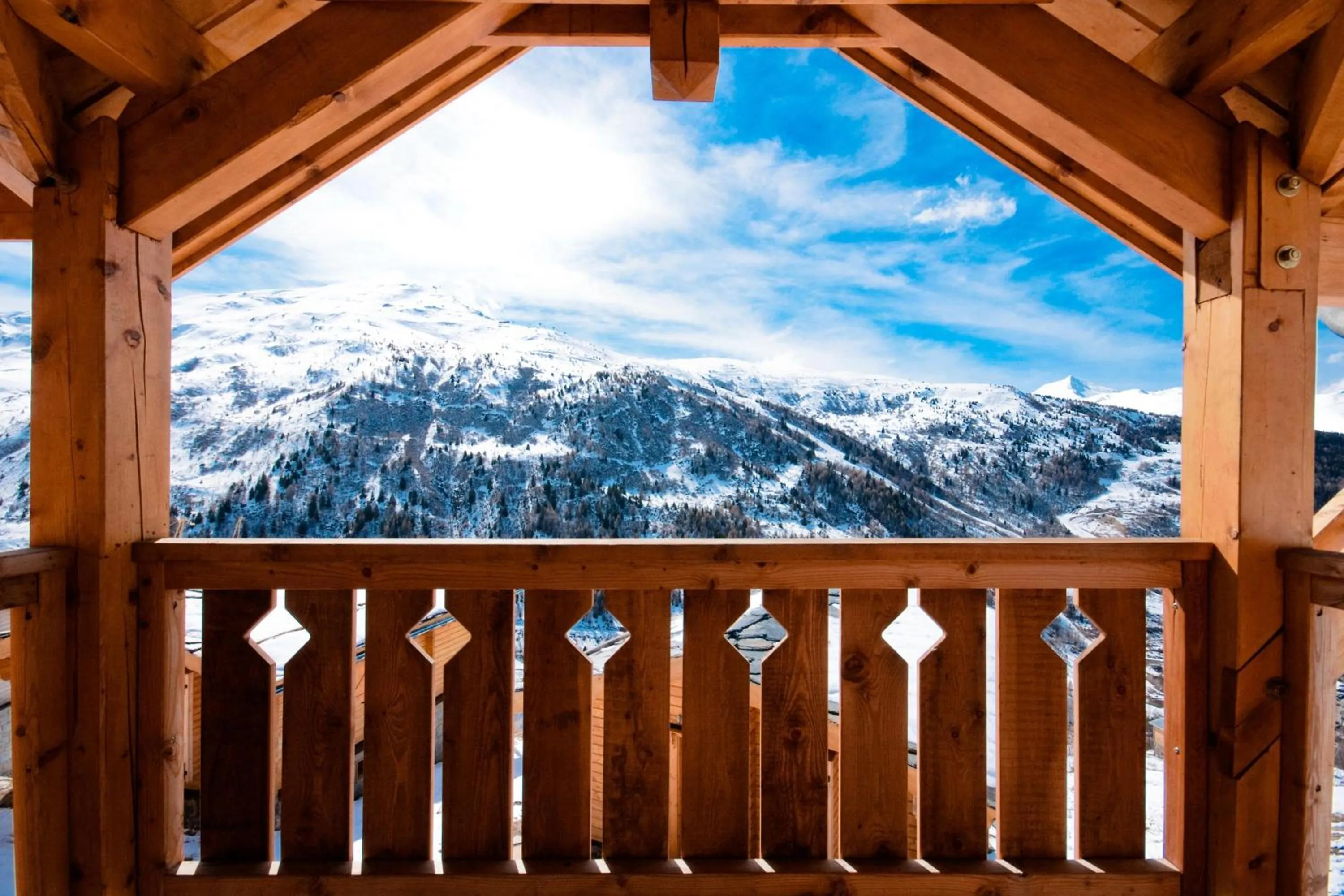 Mountain view in Lagrange Vacances Le Grand Panorama II