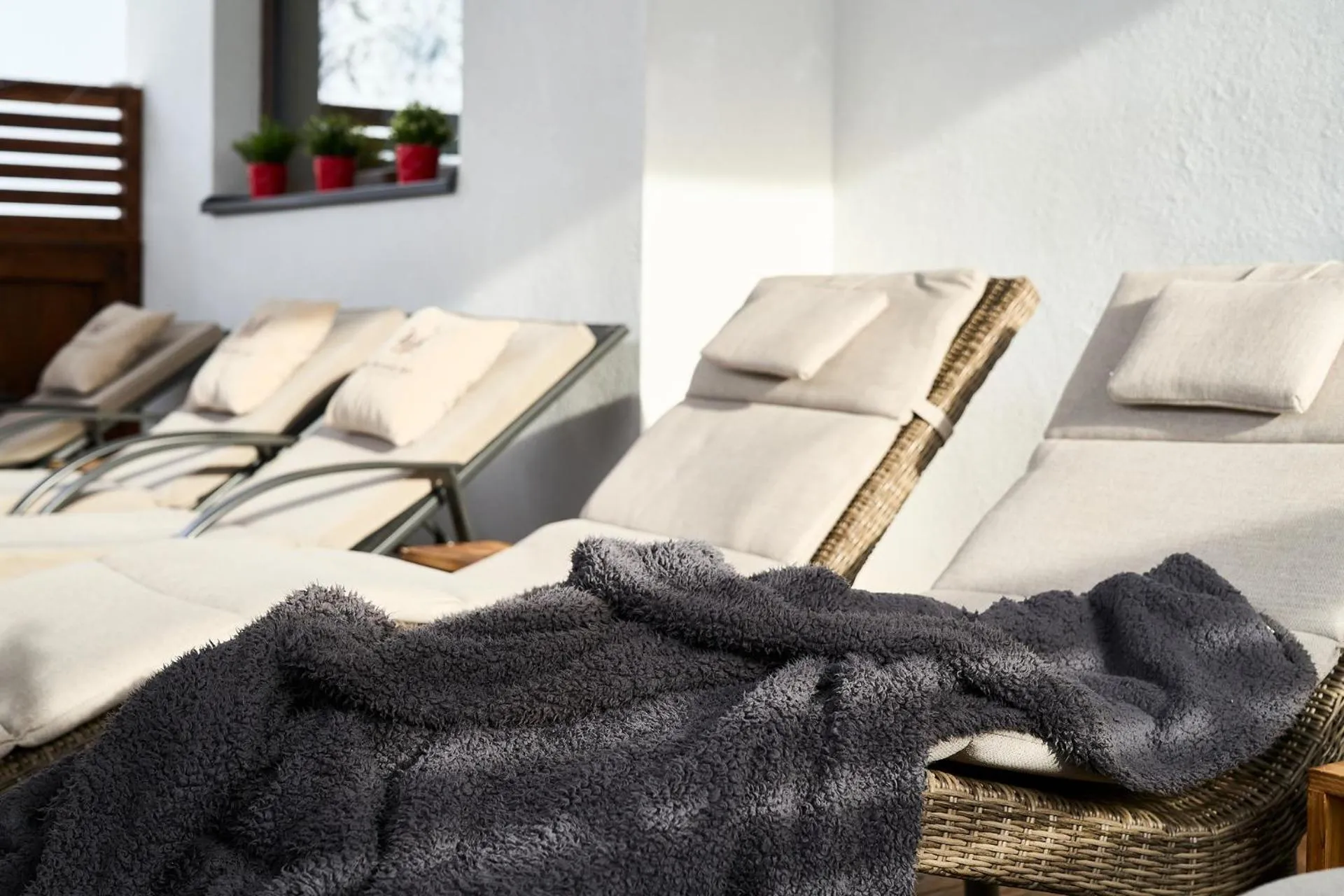 Sauna, Bed in Hotel Alpennest