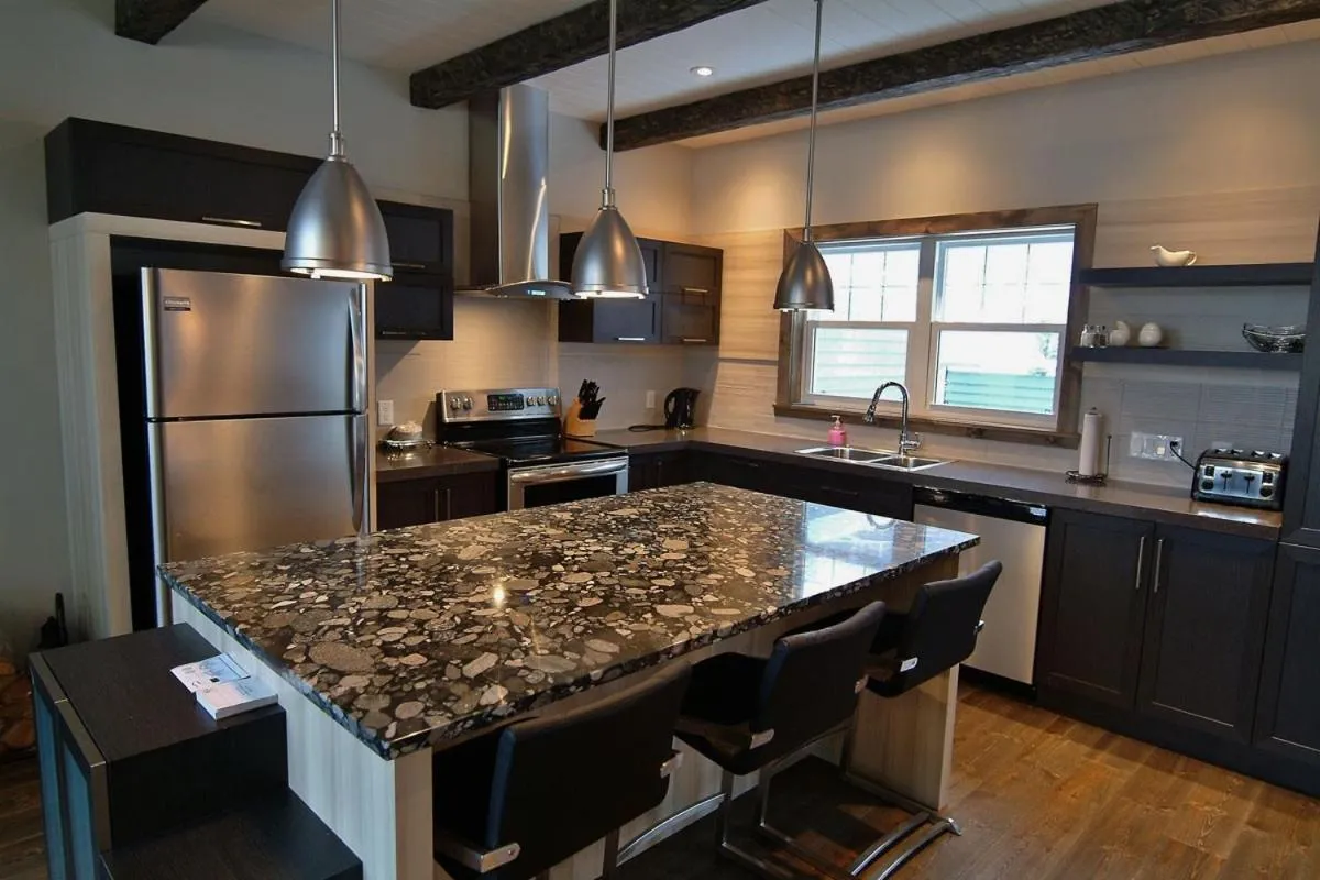 Kitchen or kitchenette in Chalet 9013 Chemin des Alpages by Les Chalets Alpins