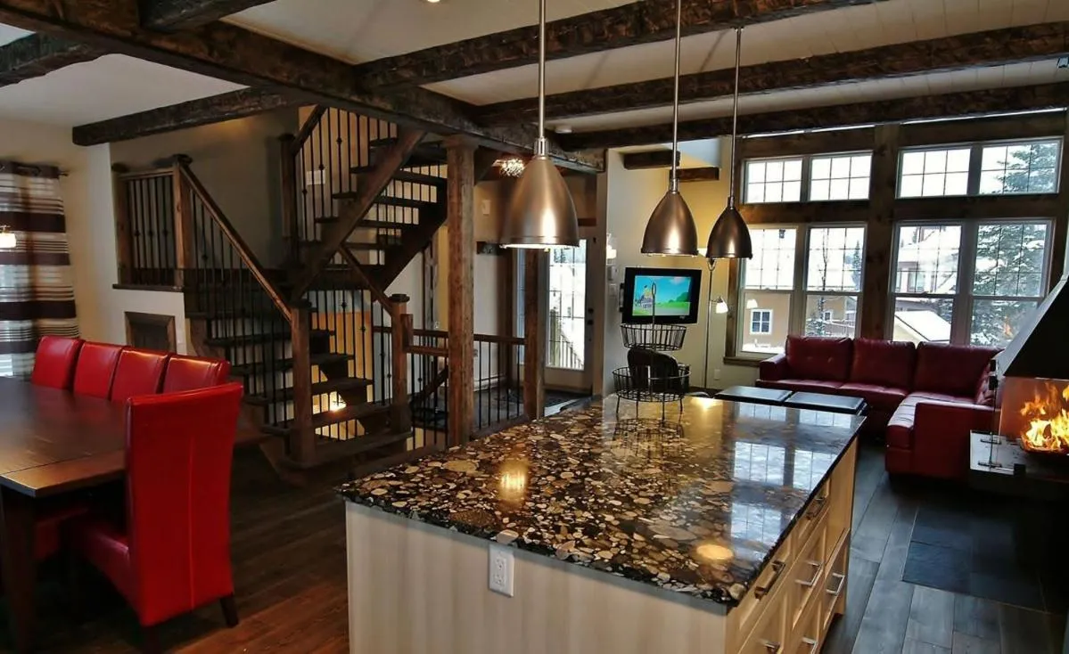 Kitchen or kitchenette in Chalet 9013 Chemin des Alpages by Les Chalets Alpins