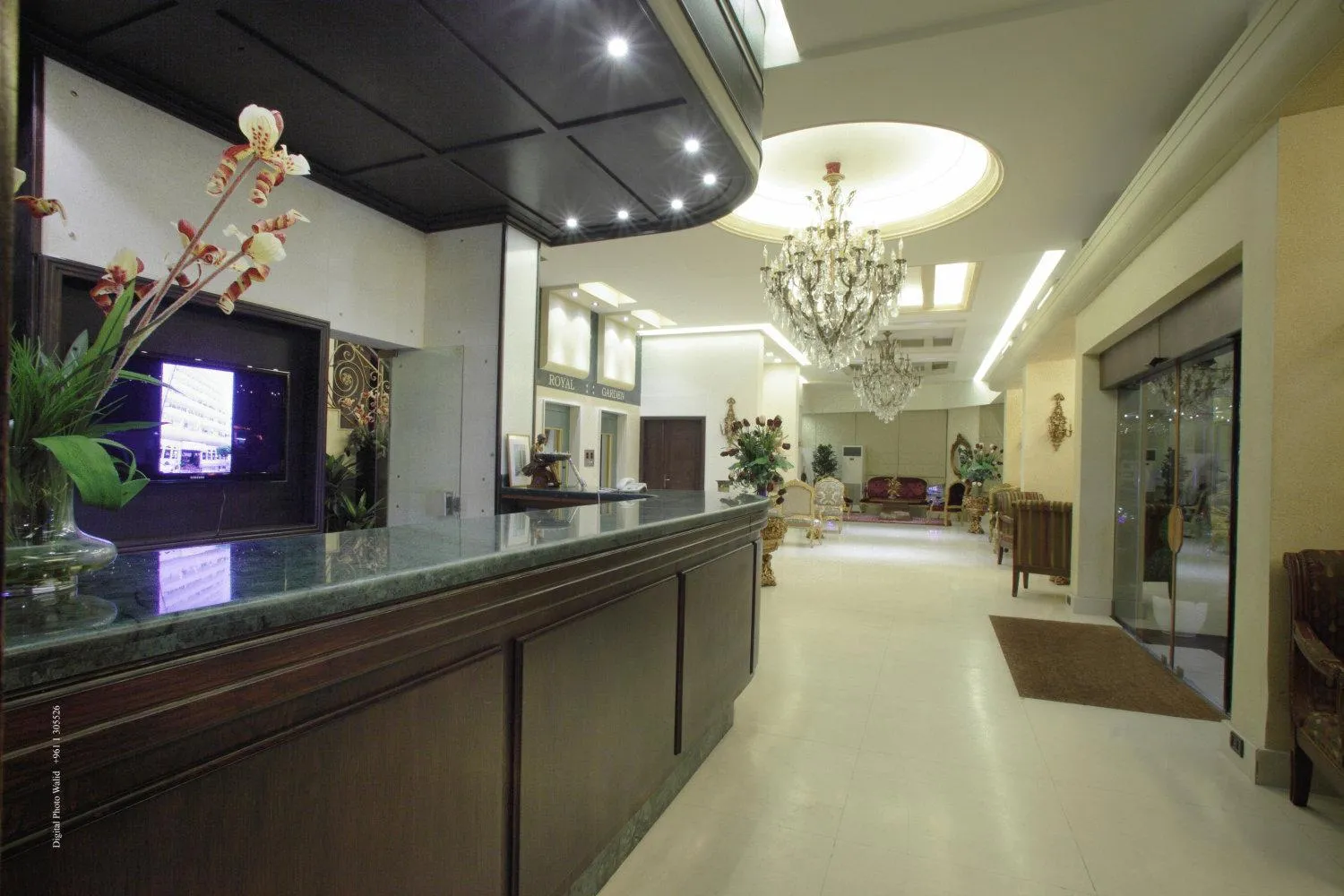 Lobby or reception in Royal Garden Hotel