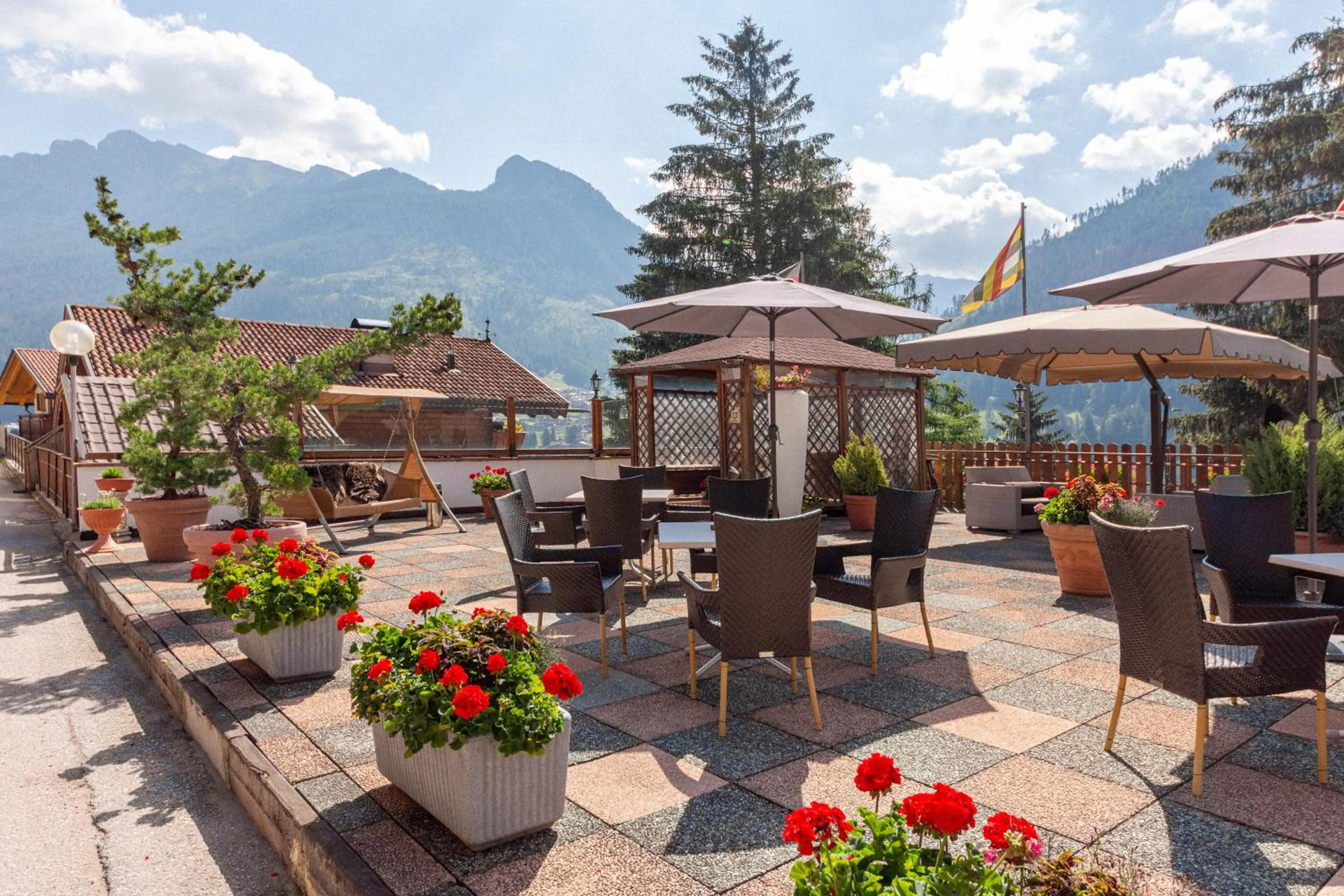 Balcony/Terrace in Monza Dolomites Hotel
