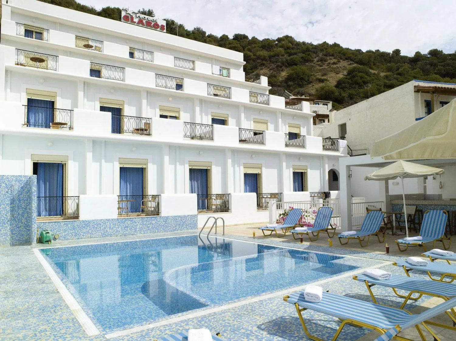 Swimming pool in Glaros Hotel Apartment