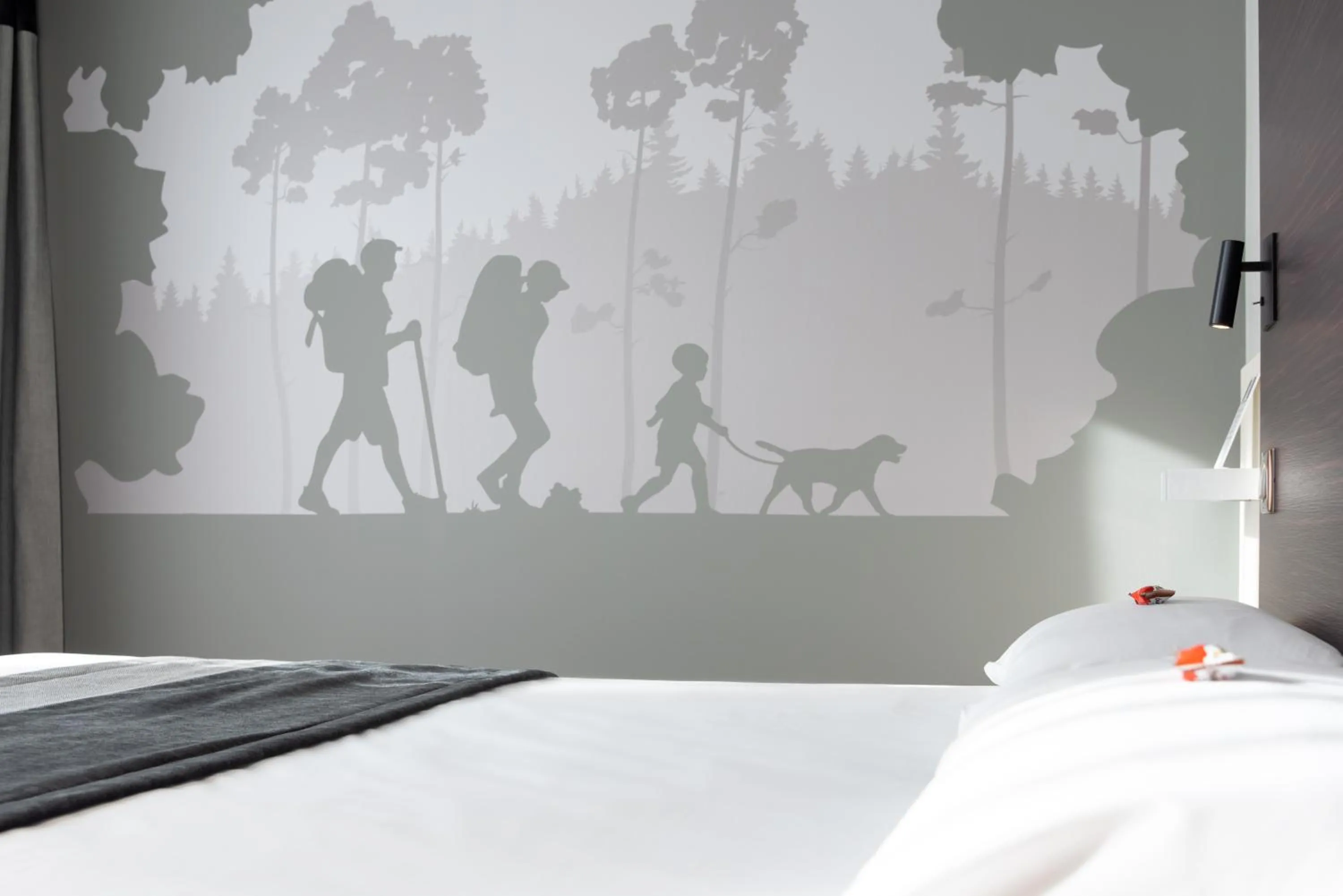 Bed in Le Merceny Motel