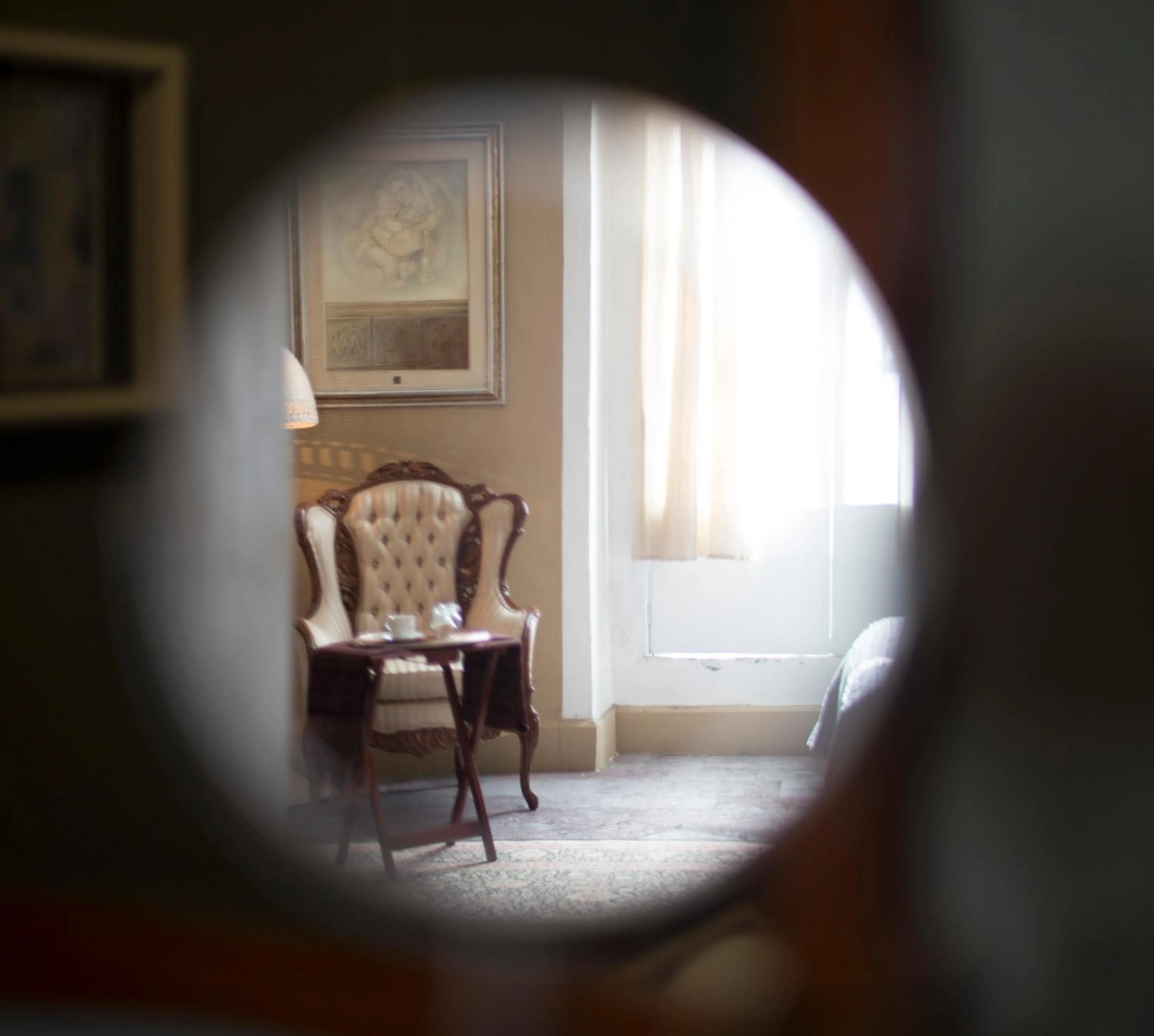 Living room in La Casa del Atrio
