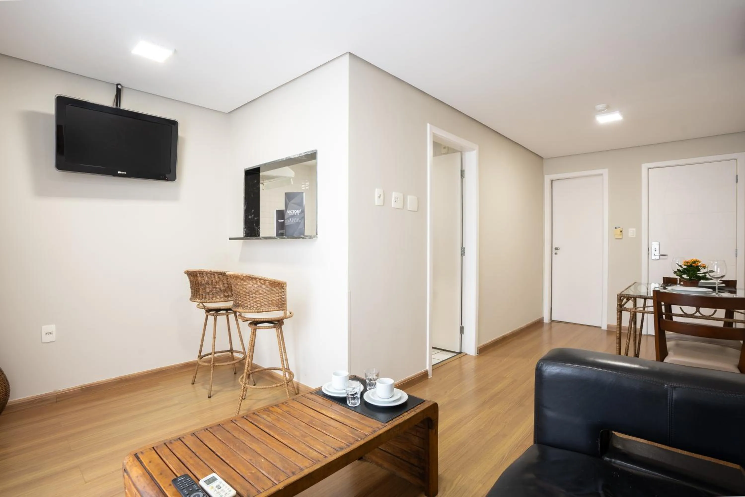 Living room in Victory Suites