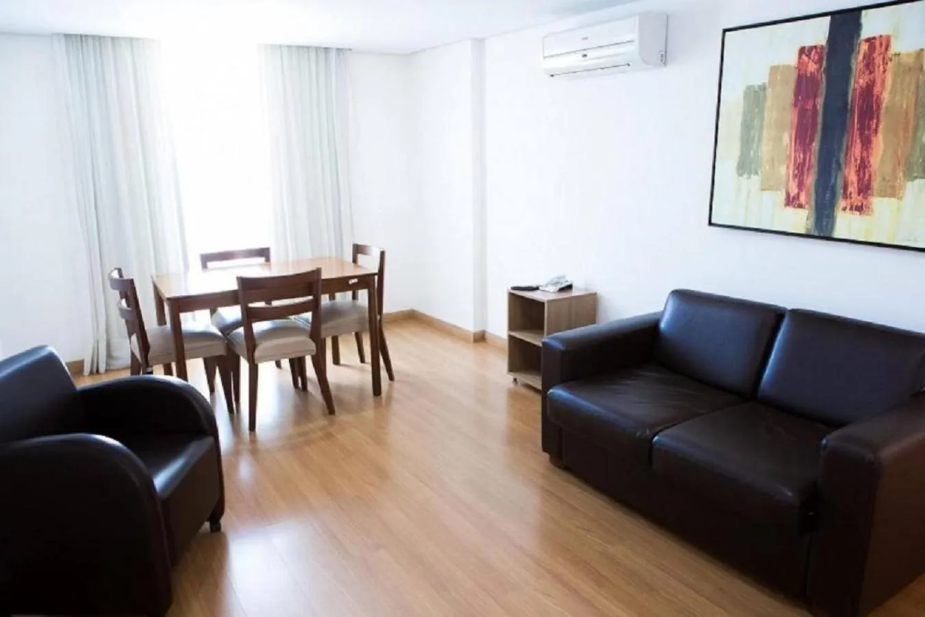 Seating area in Victory Suites