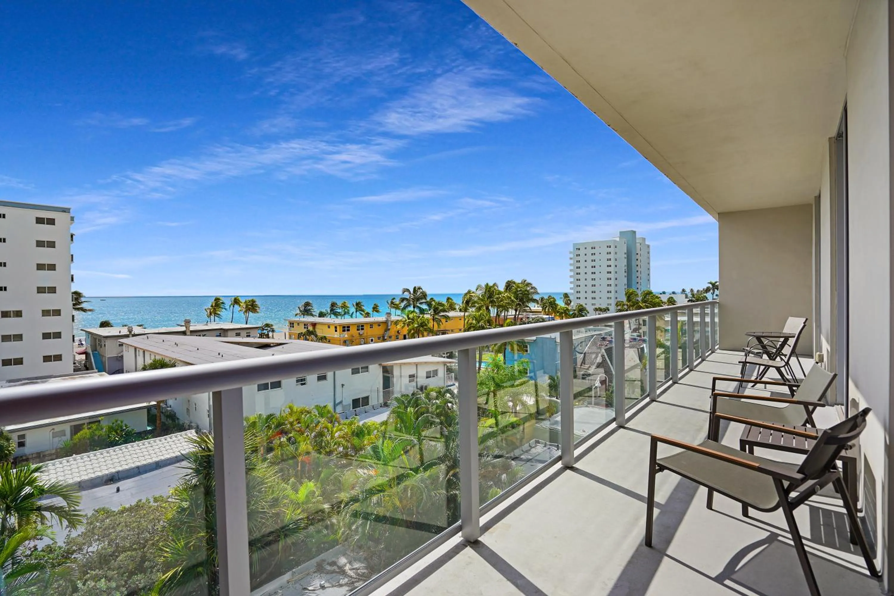 Balcony/Terrace in CH Luxury Condos & Studios On The Beach