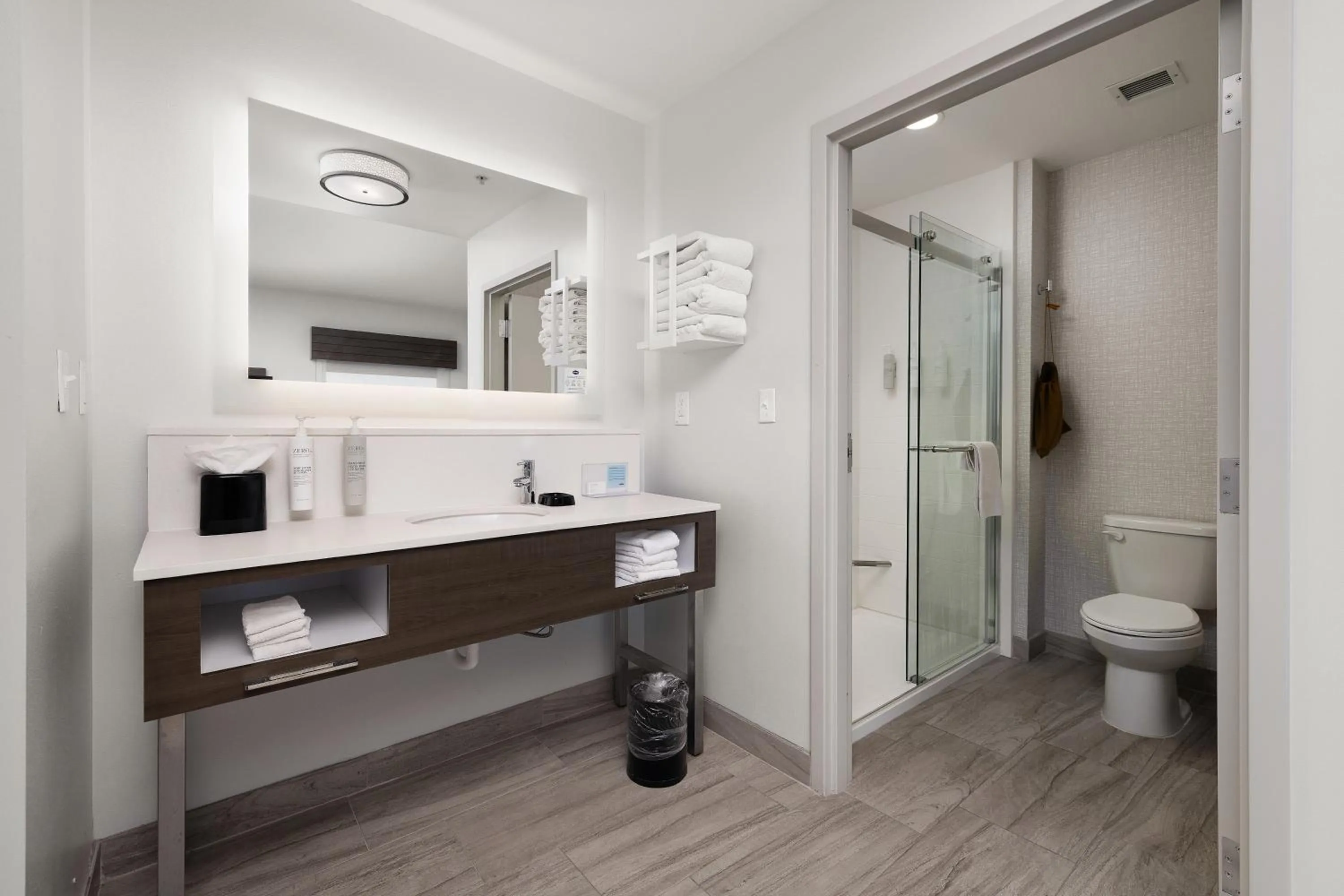 Shower in Hampton Inn & Suites McAllen