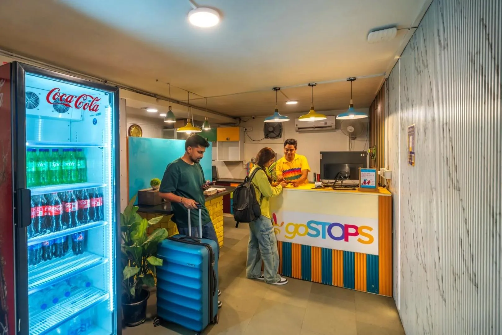 Lobby or reception in goSTOPS Delhi - Private Rooms & Dorms