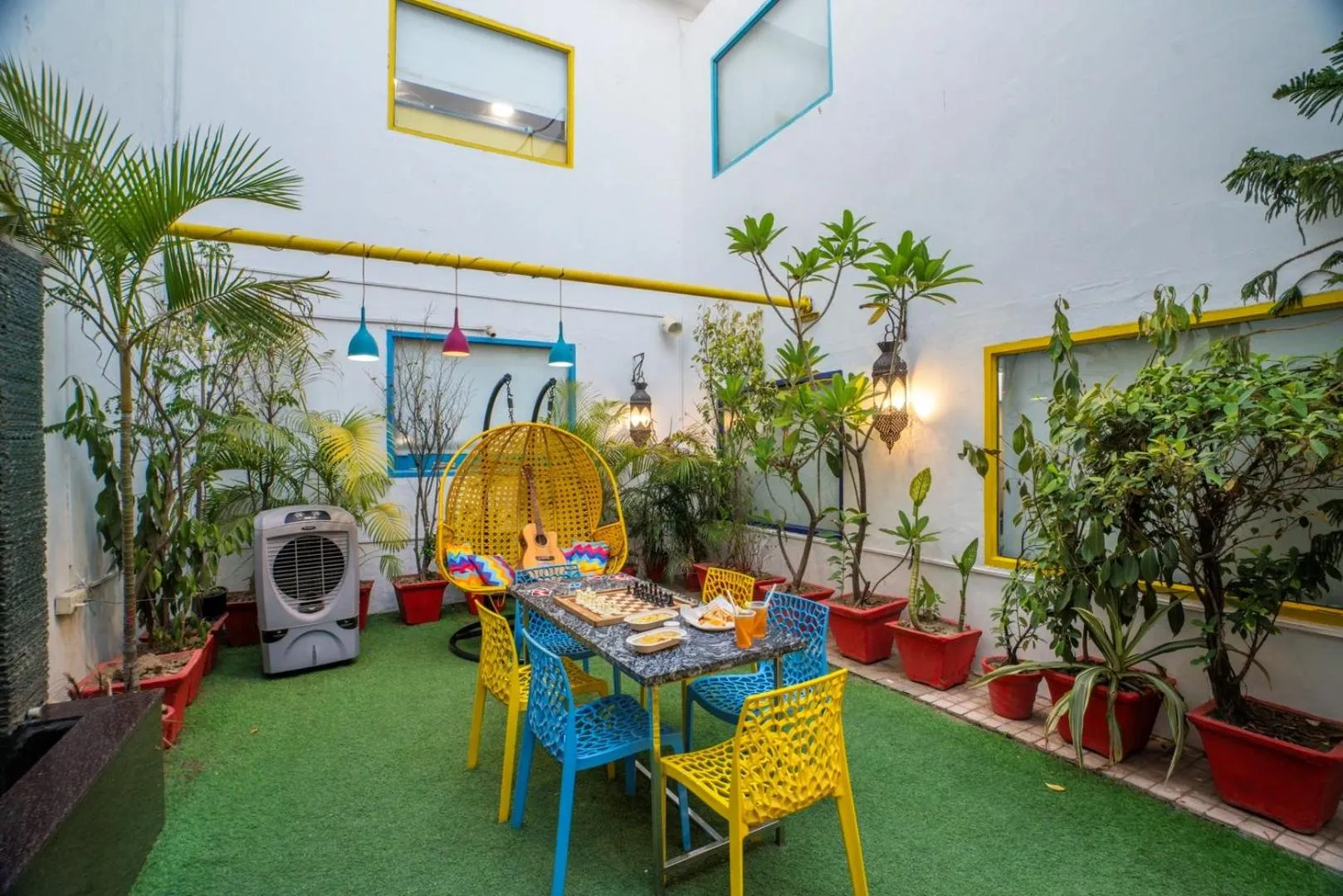 Garden in goSTOPS Delhi - Private Rooms & Dorms