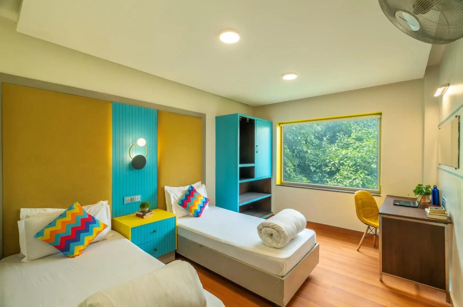 Bedroom, Bed in goSTOPS Delhi - Private Rooms & Dorms