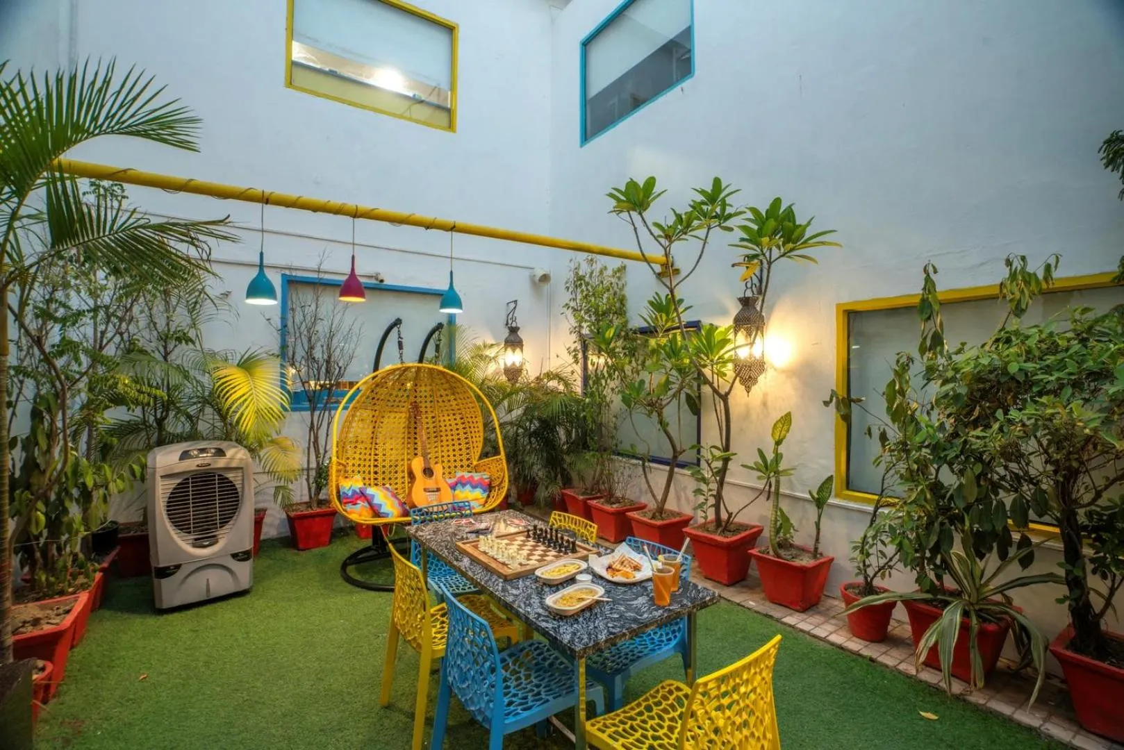 Garden in goSTOPS Delhi - Private Rooms & Dorms