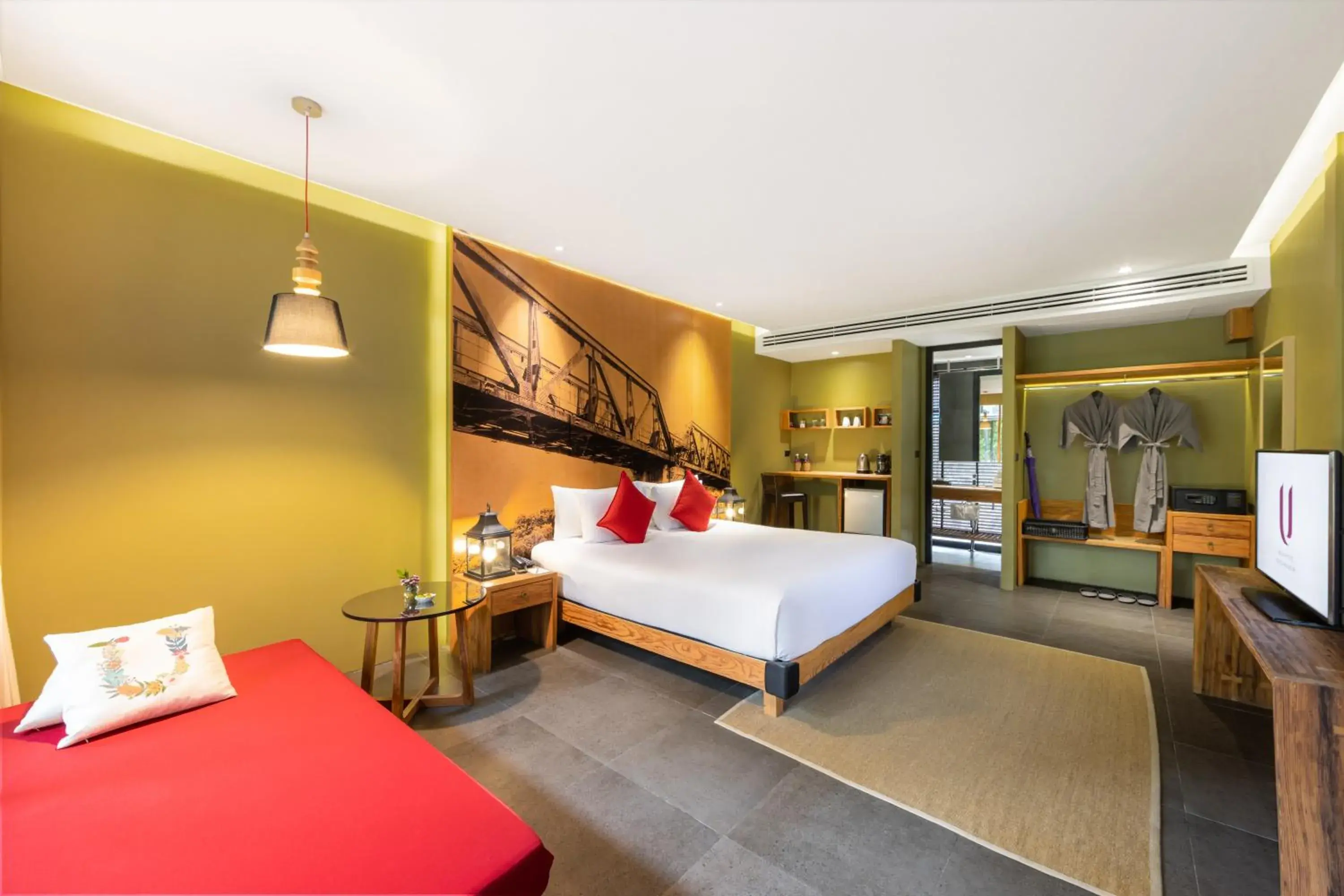 Bedroom, Bed in U Inchantree Kanchanaburi Bedroom, Bed in U Inchantree Kanchanaburi