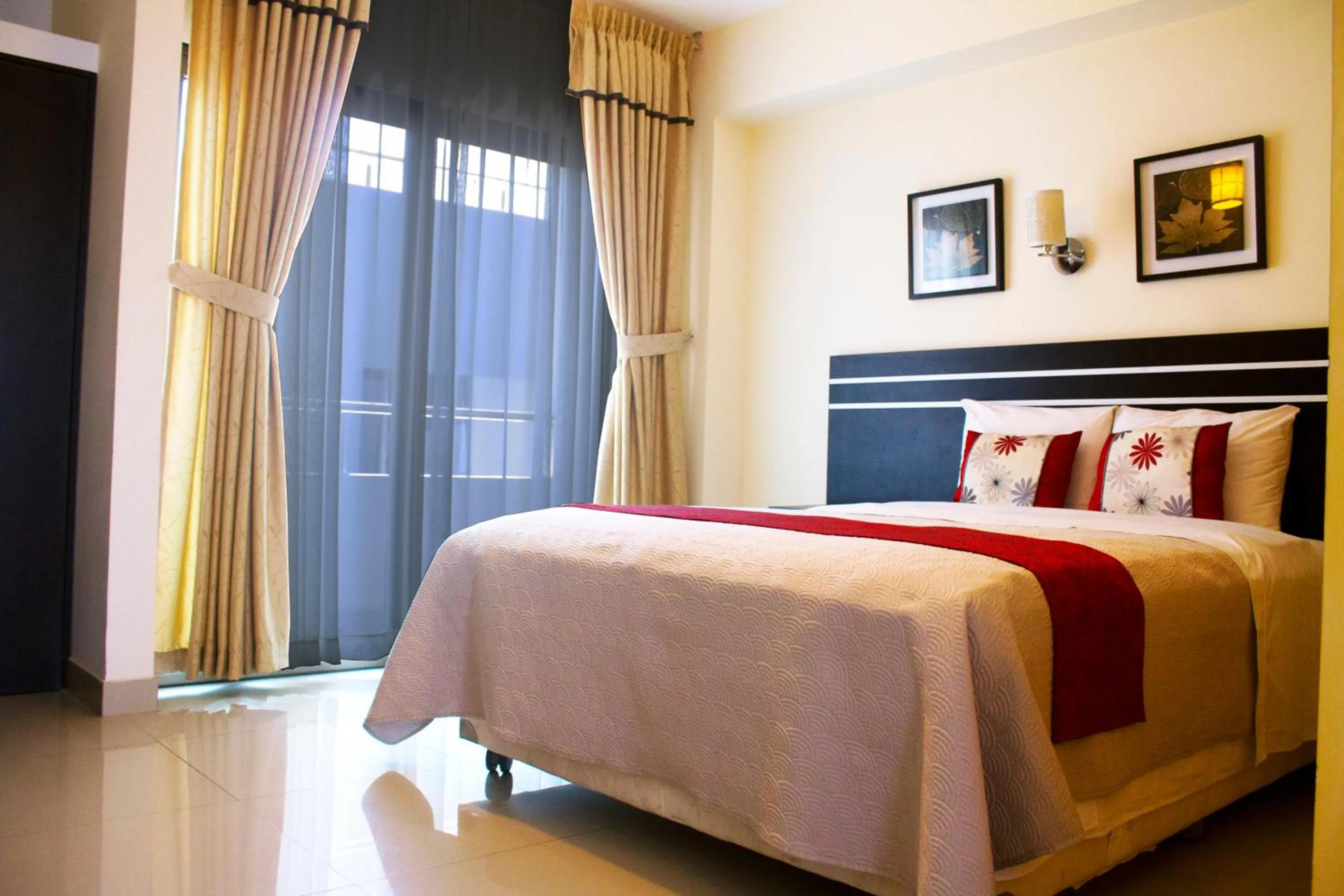 Bed in Country Hotel
