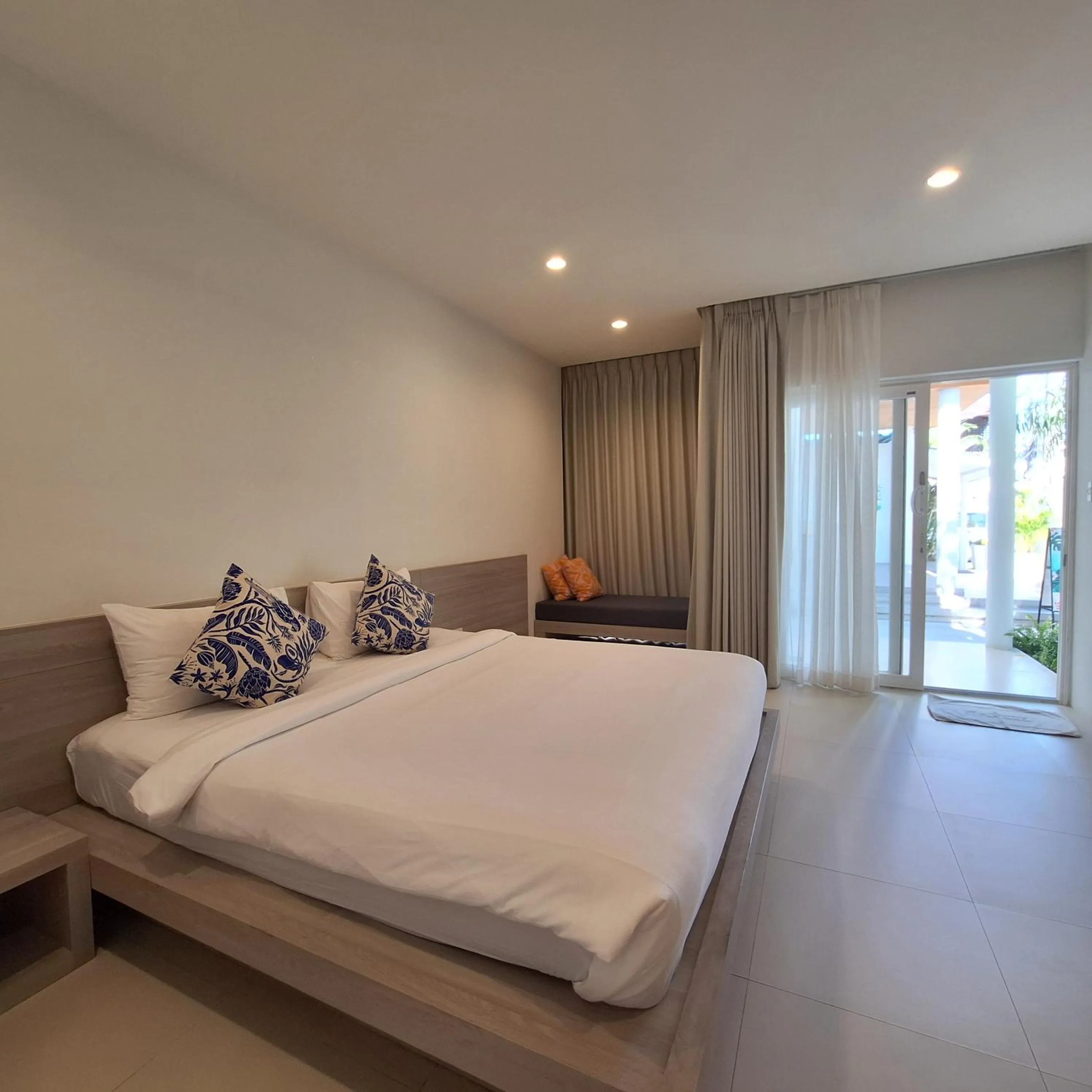 Bed in Baanfah Resort Samui