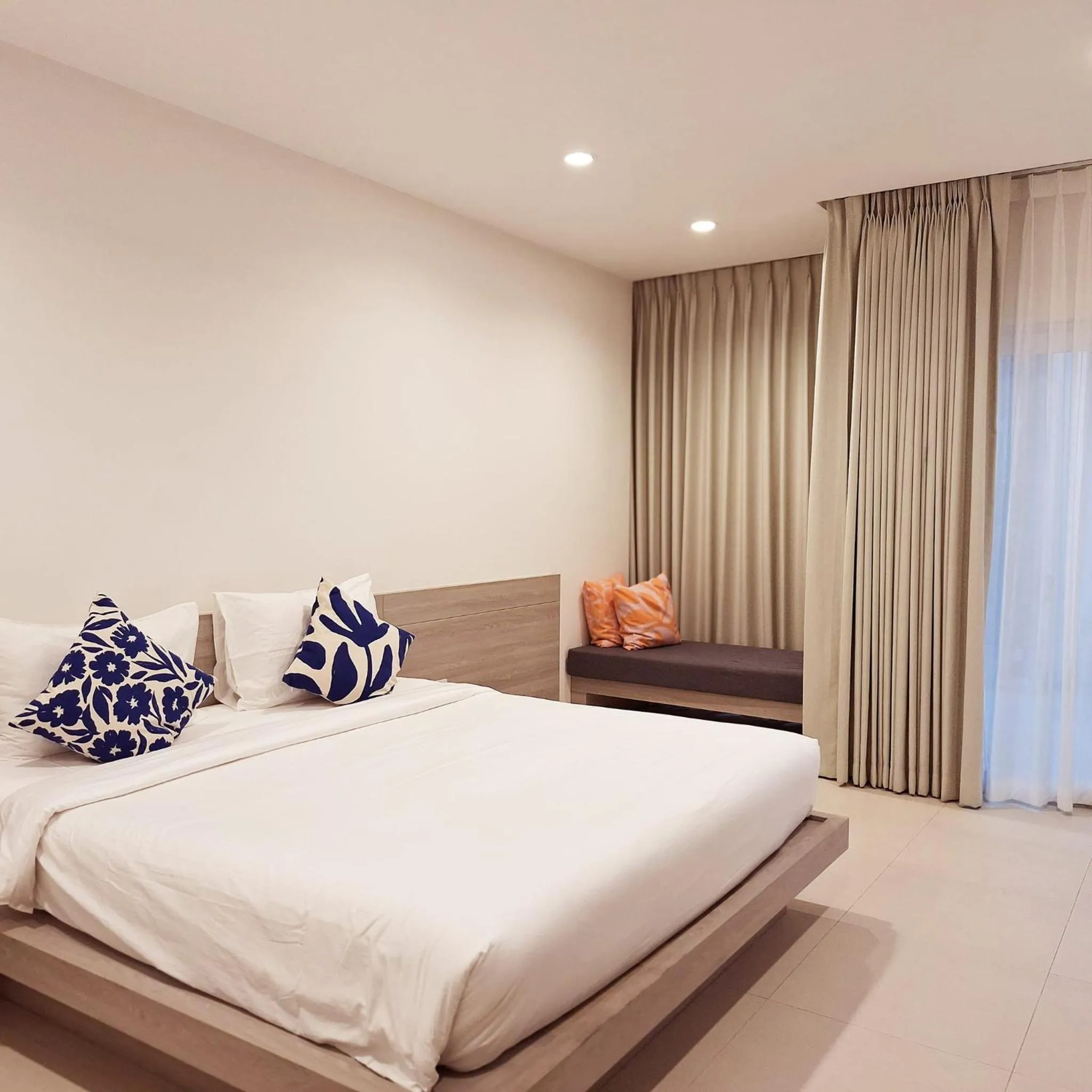 Bed in Baanfah Resort Samui