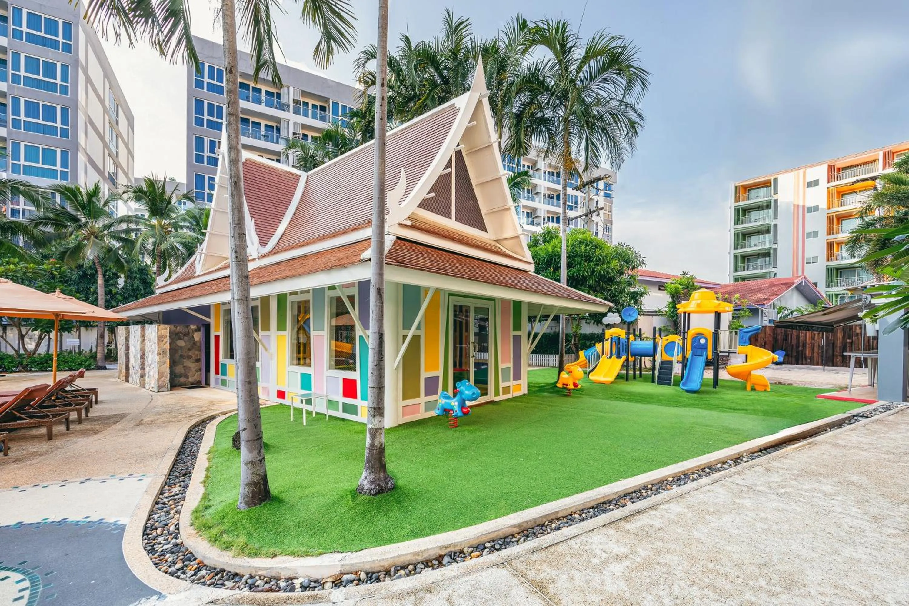 Children play ground in Heeton Concept Hotel Pattaya by Compass Hospitality