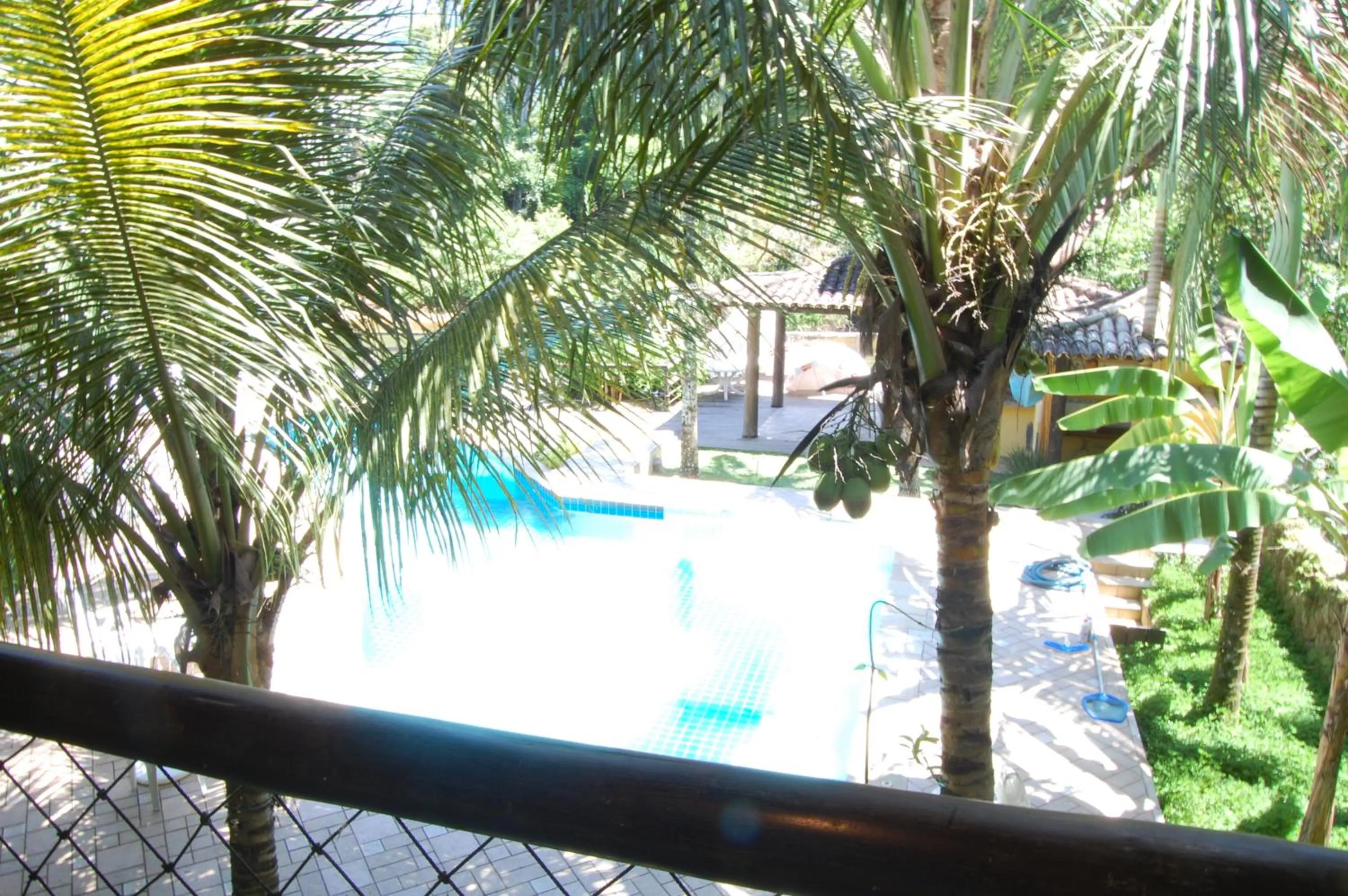 Pool view in Pousada Águas de Parati