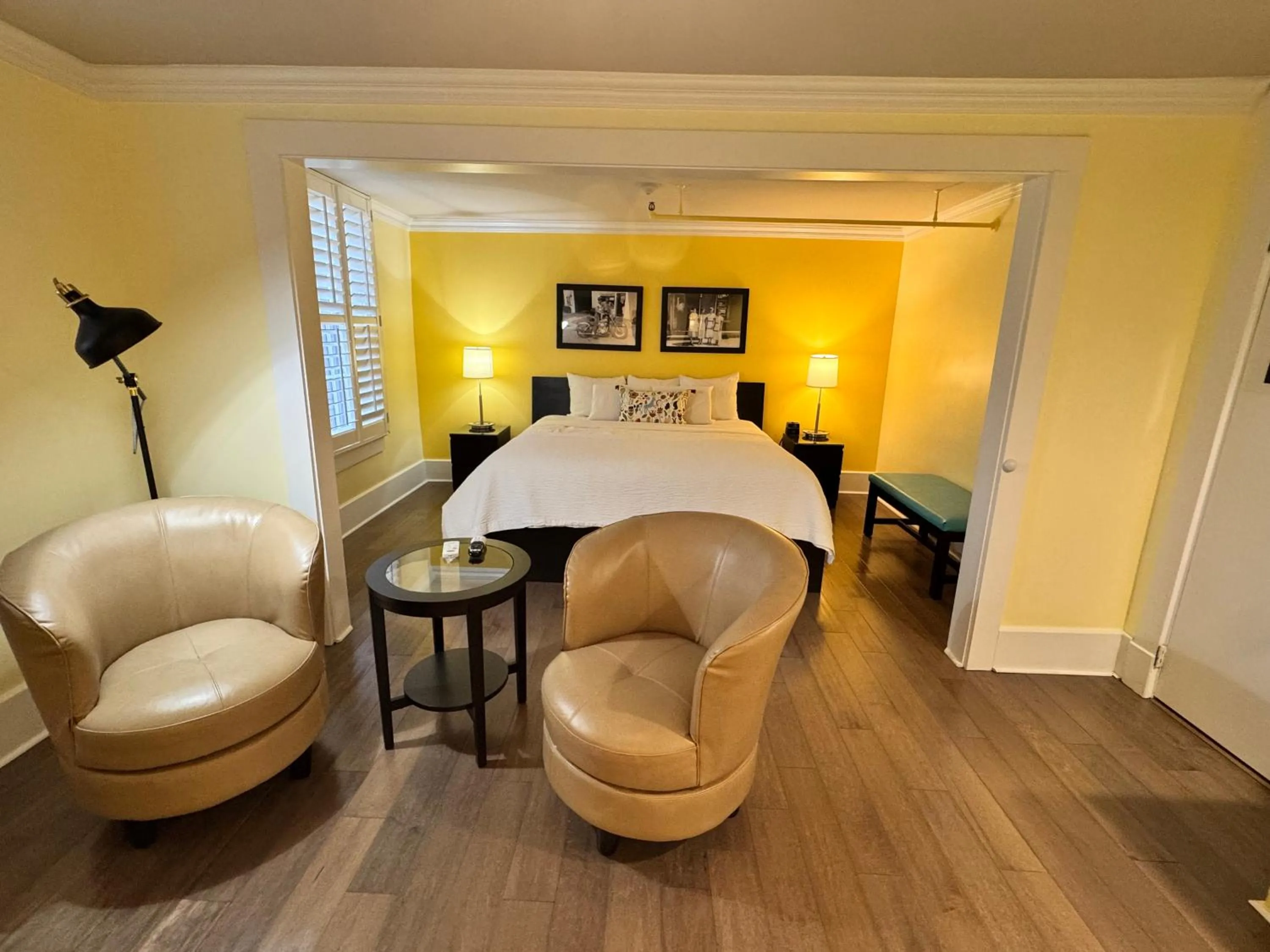 Bed in The Sherman Inn