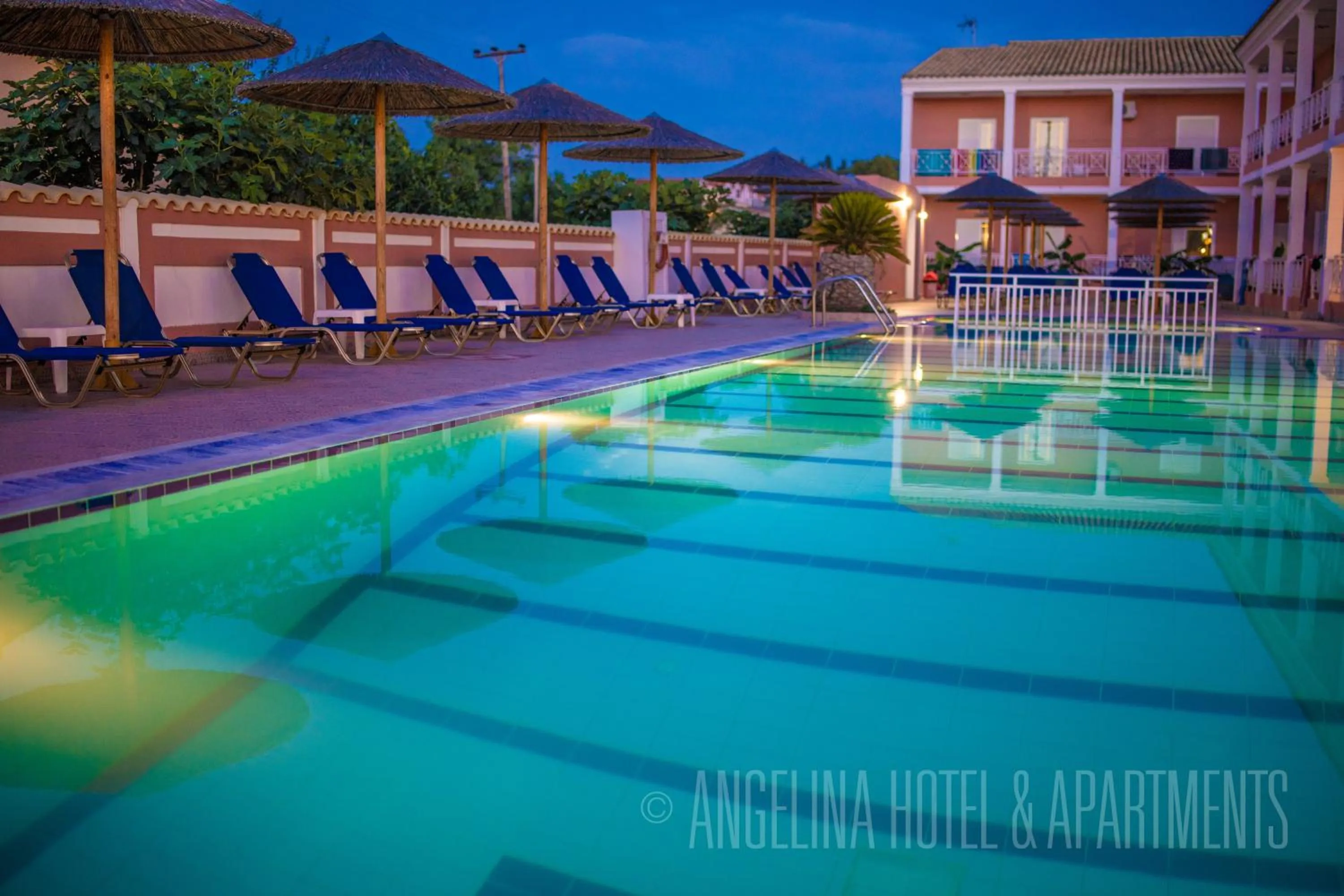 Swimming pool in Angelina Hotel & Apartments
