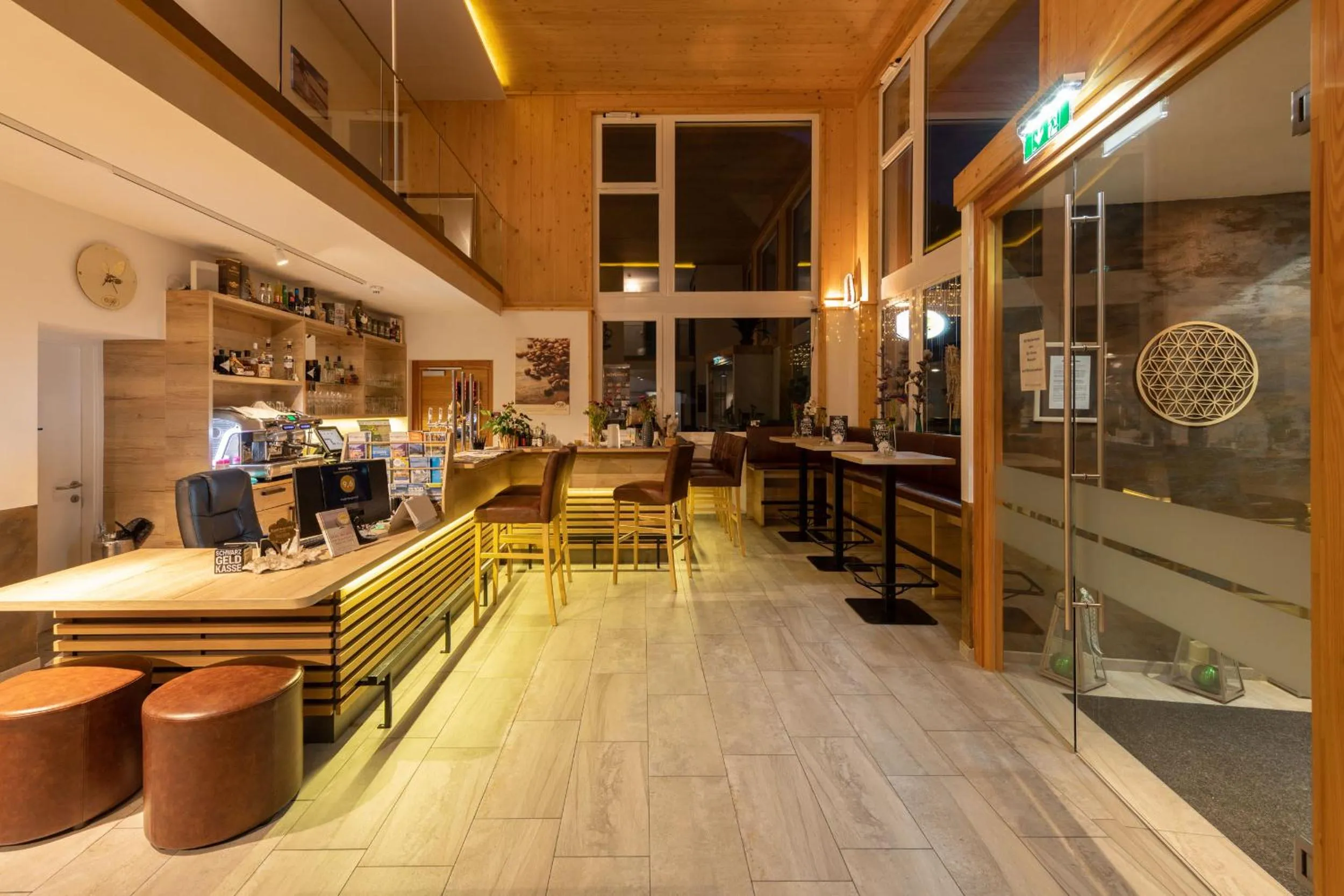 Lobby or reception in Hotel Bergkristall