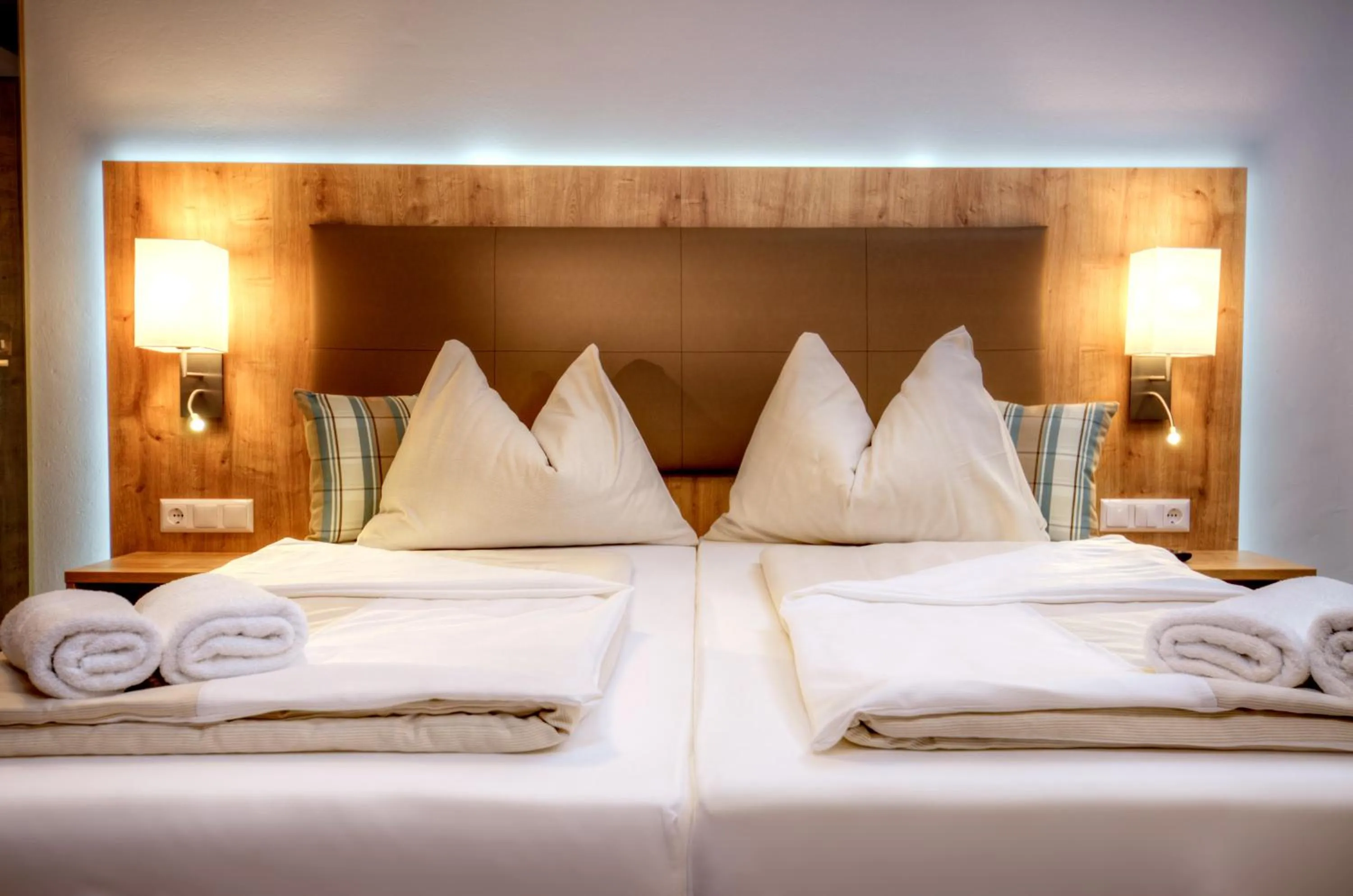 Bed in Hotel Bergkristall