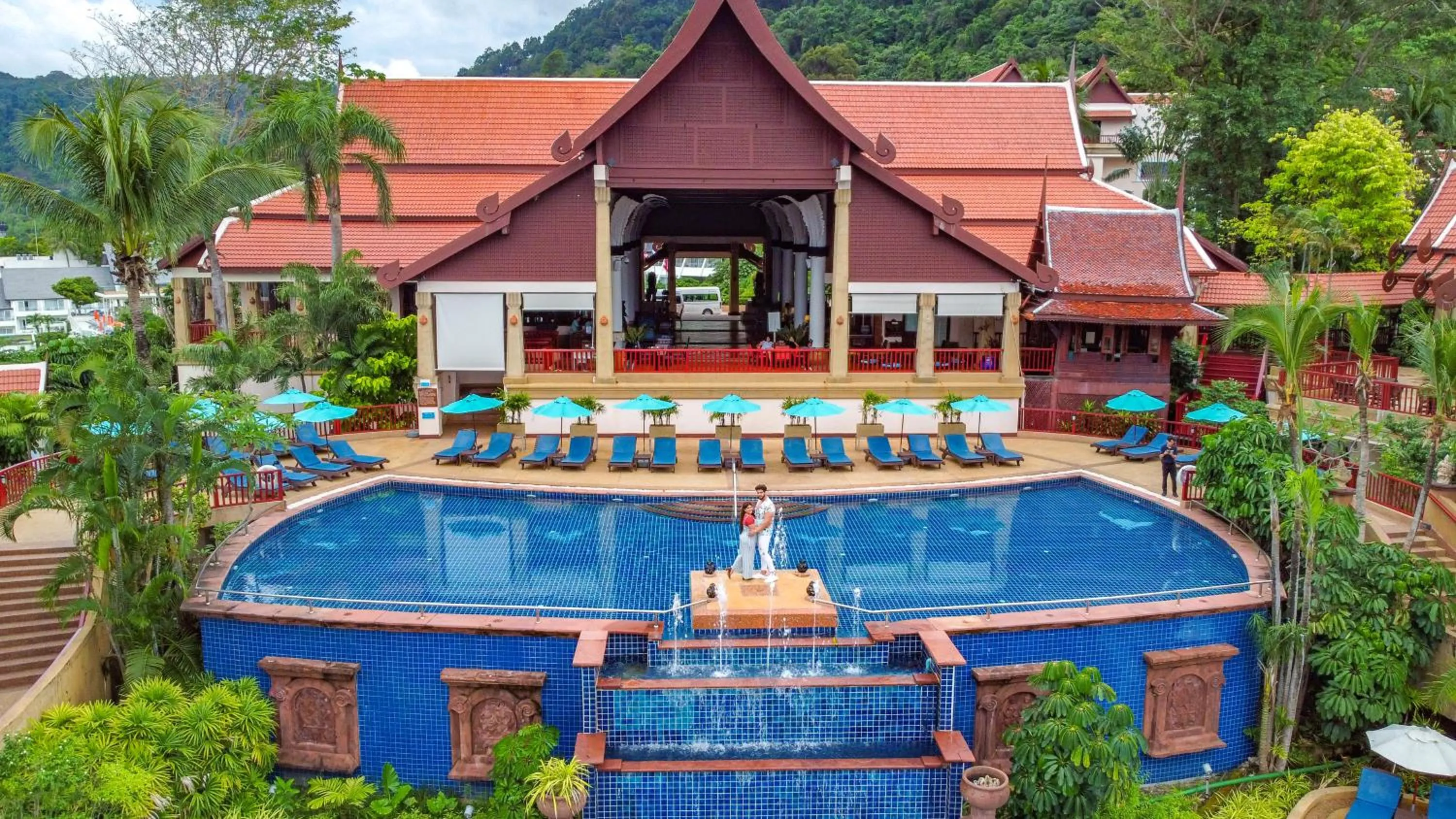Pool view in Novotel Phuket Resort