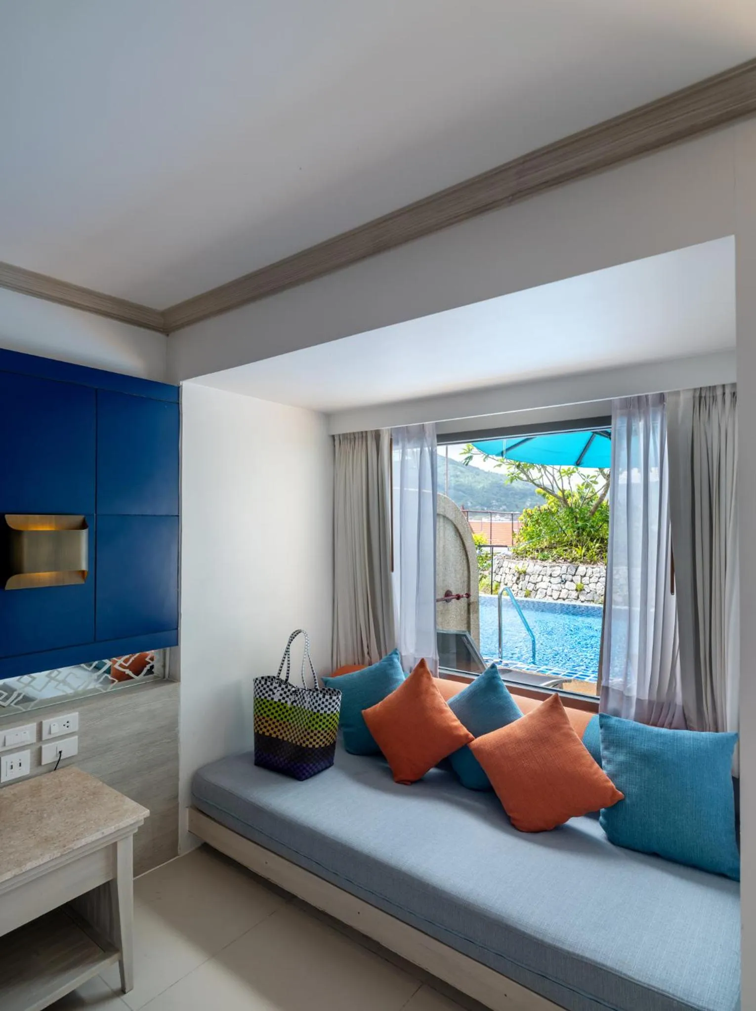 Living room, Bed in Novotel Phuket Resort