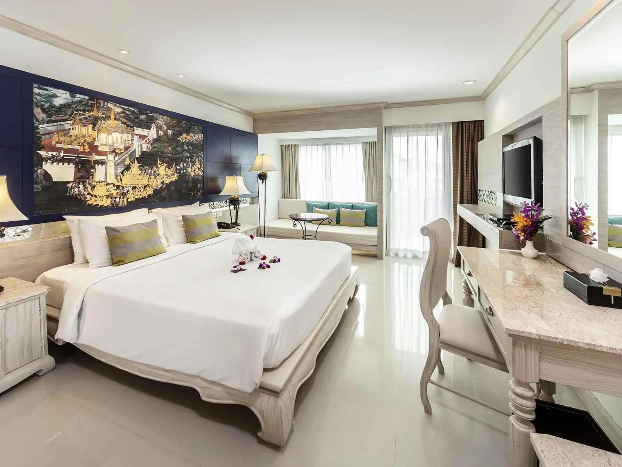 Bedroom, Bed in Novotel Phuket Resort