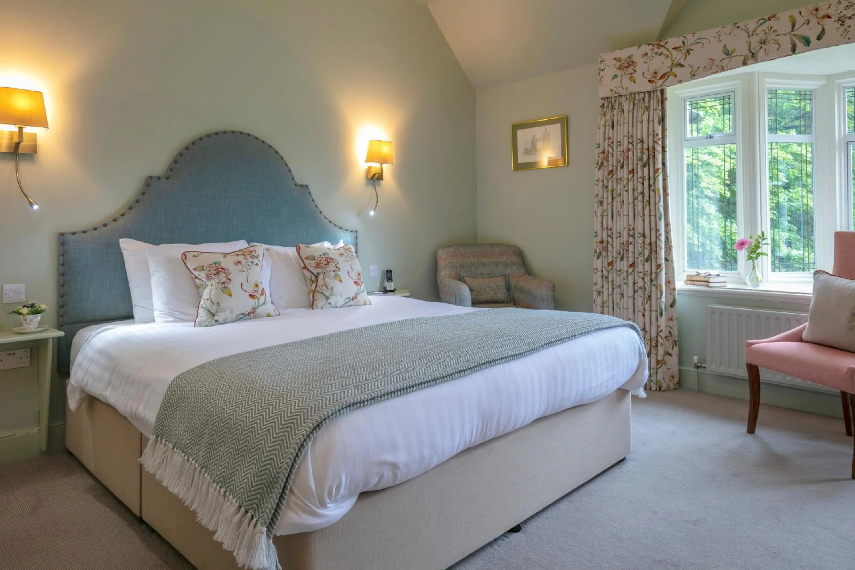 Bedroom, Bed in Petwood Hotel