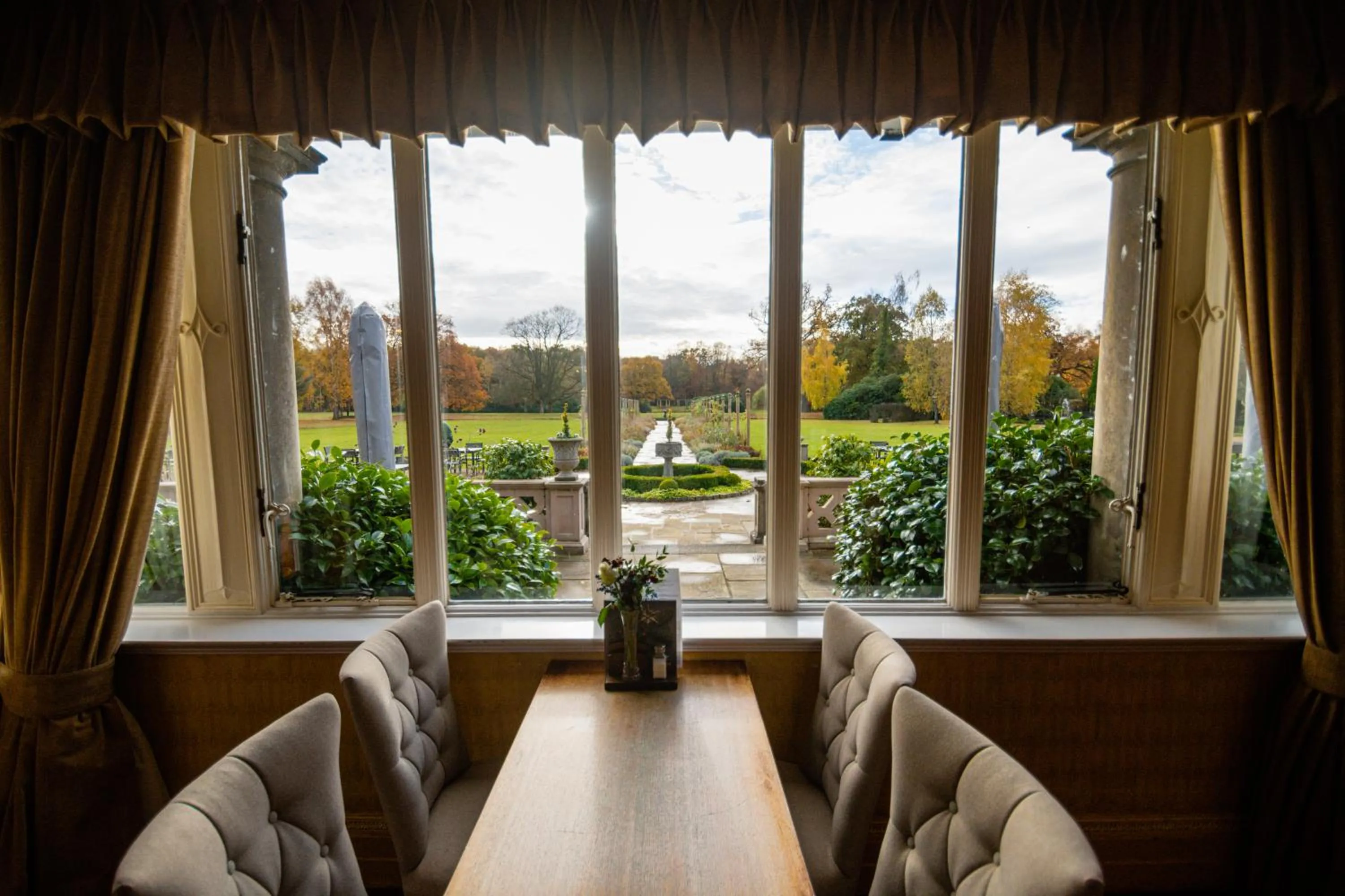 Dining area in Petwood Hotel