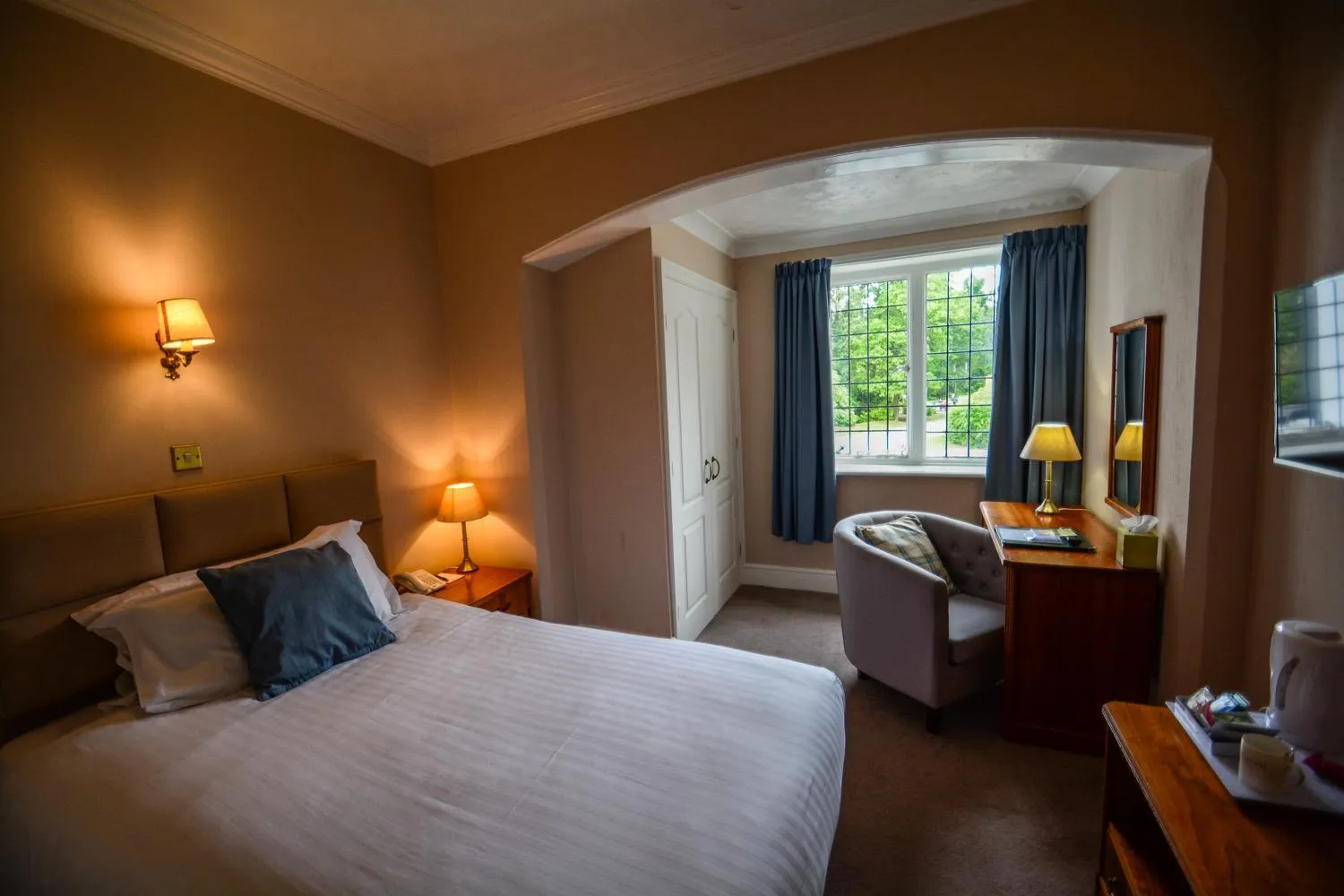 Bed in Petwood Hotel