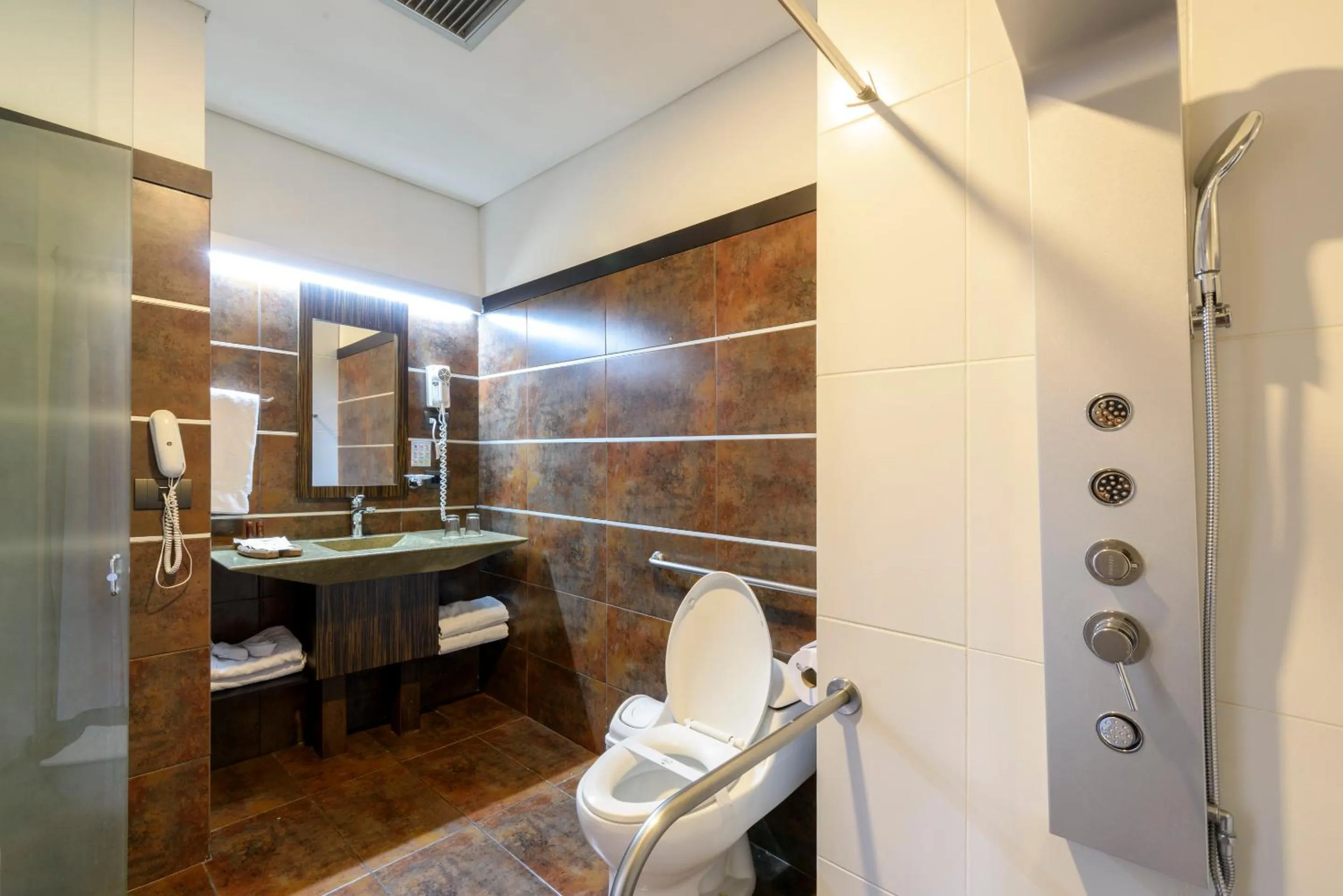 Shower in Diez Hotel Categoría Colombia