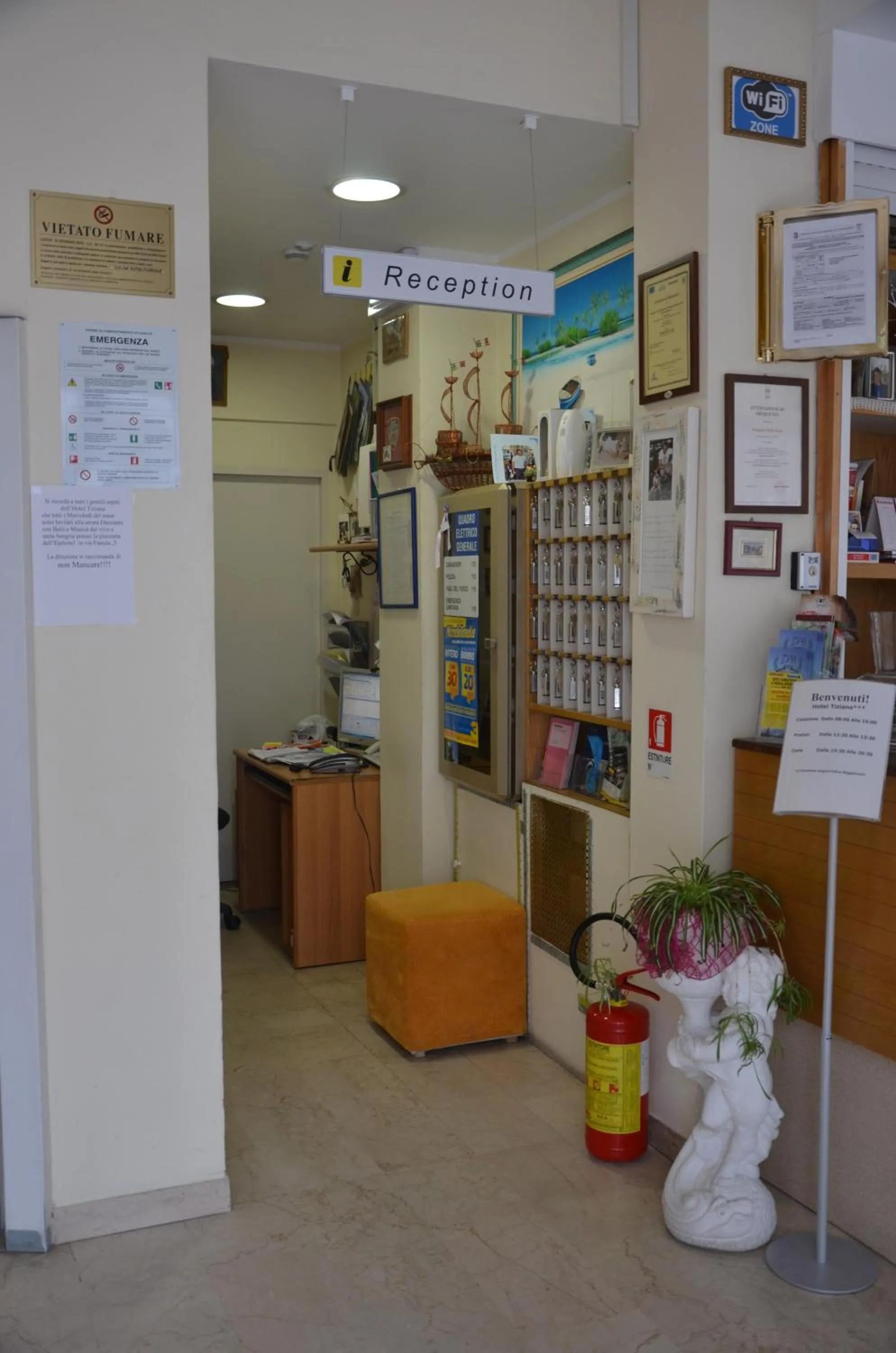 Lobby or reception in Hotel Tiziana