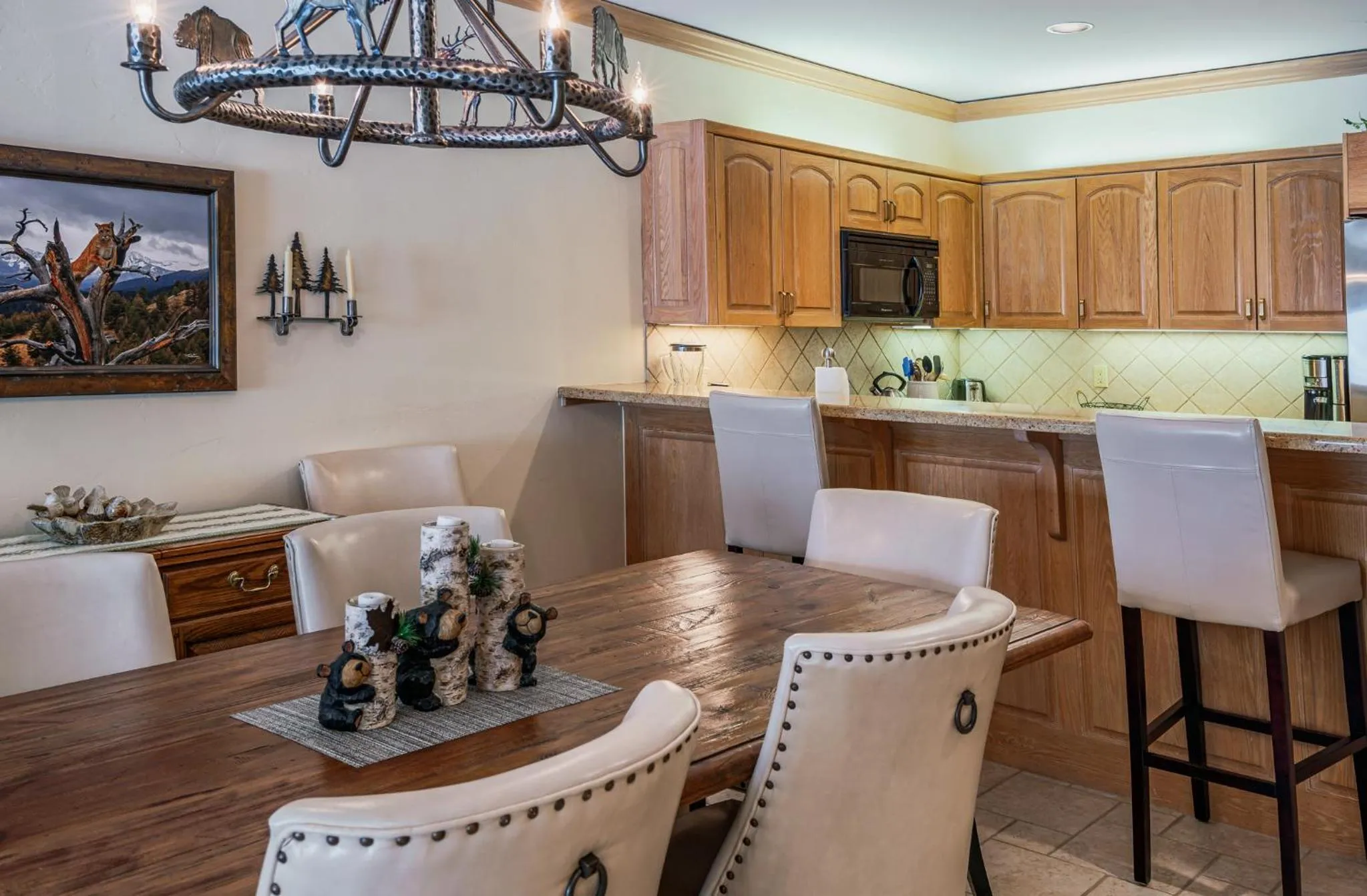 Seating area in Creekside at Beaver Creek